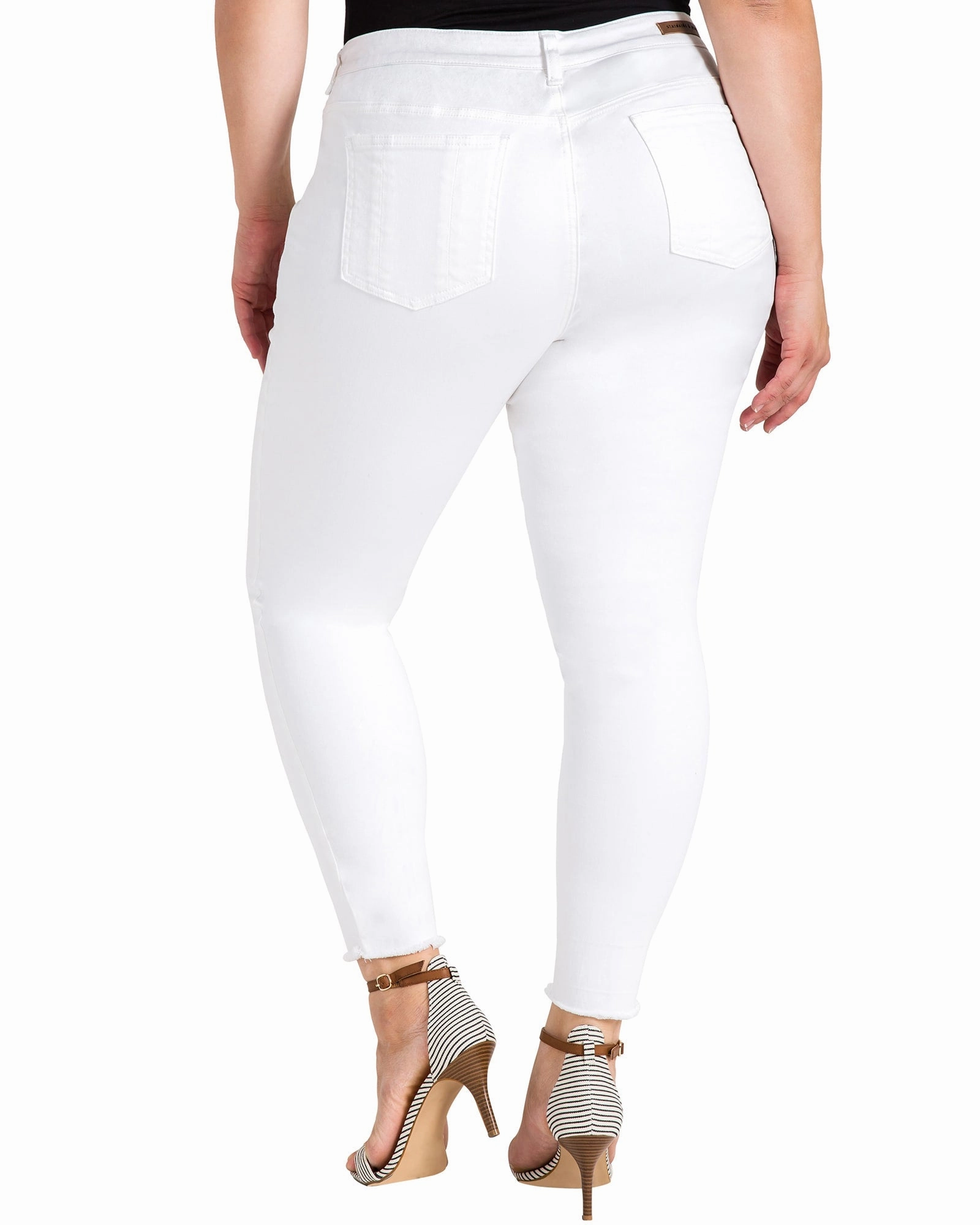 Willa Released Hem Skinny Jeans | White Affordable Outdoor Adventure Artist Vibe