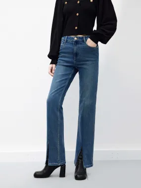 Anti Bacterial Treatment All Round Wear Front Slit Straight Jeans