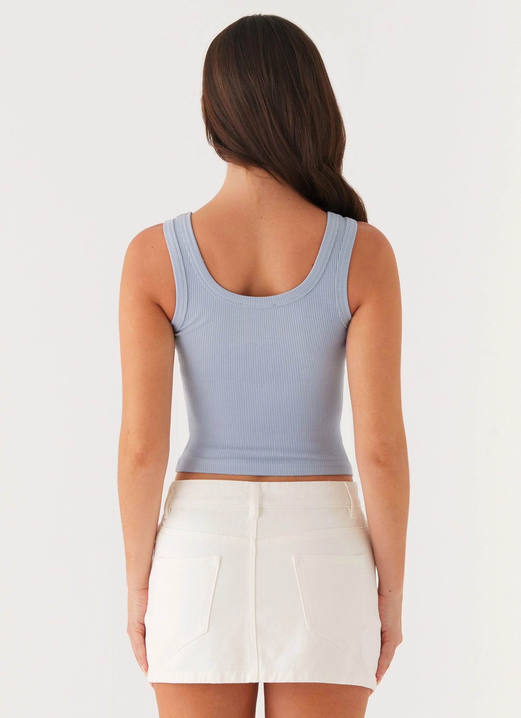 Signature Tank Top - Slate Blue Reinforced Seams