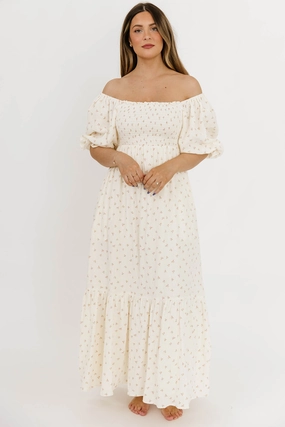 Livvy 100% Cotton Maxi Dress in Petite Pink Floral - Bump Friendly & Inclusive Sizing All Purpose
