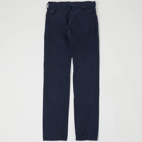 Belt Loop Reinforcement ONI Denim 612-NVNV 'Warp and Weft' 12oz Regular Tapered Jean - Navy One Wash