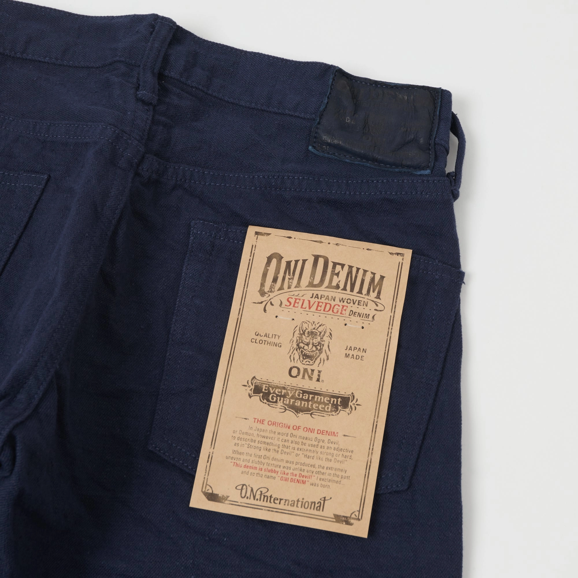 Anti Pilling Technology ONI Denim 612-NVNV 'Warp and Weft' 12oz Regular Tapered Jean - Navy One Wash