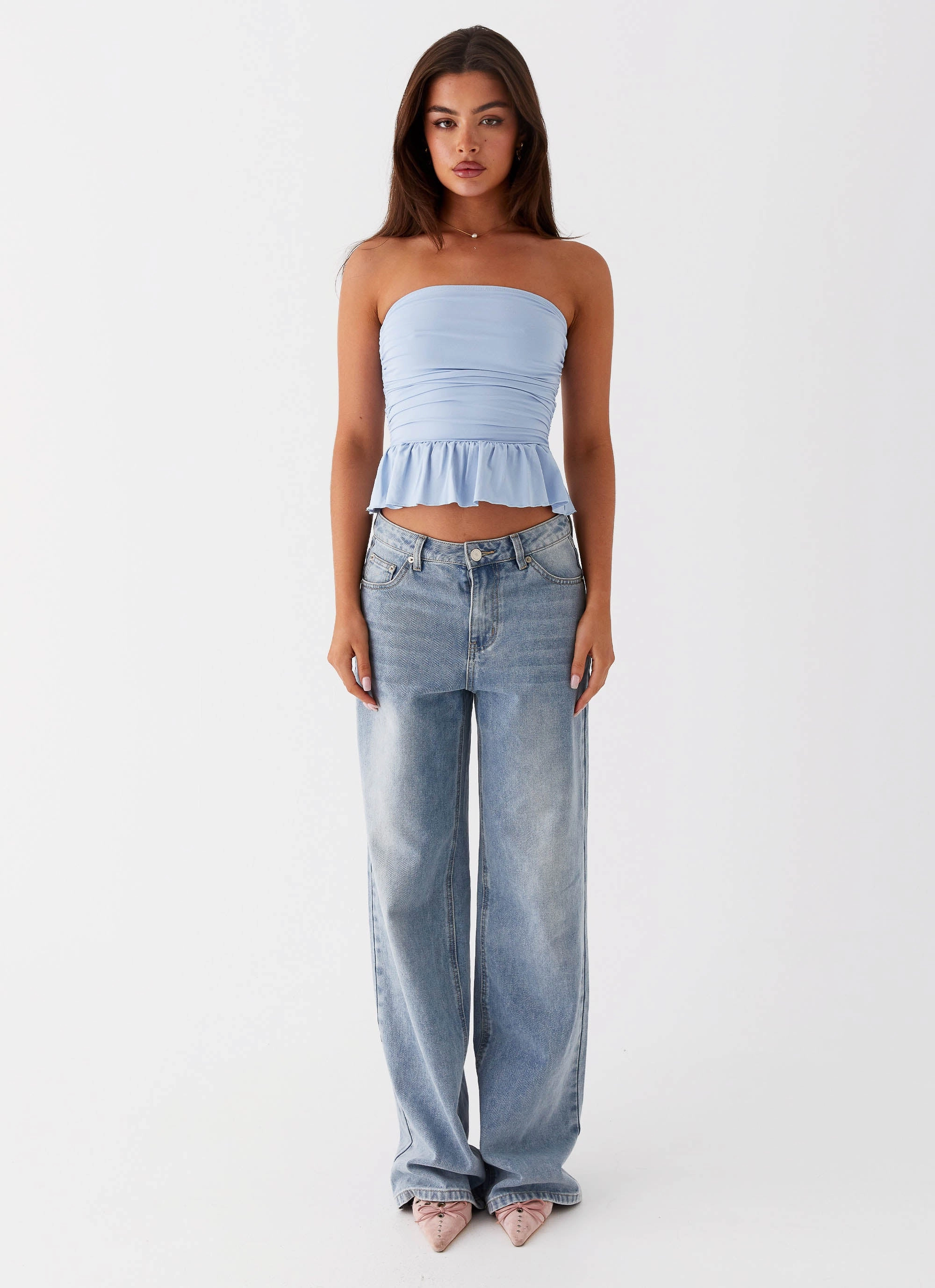 Urban use Entry - level Bella Lou Tube Top - Blue