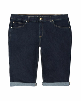 Smart Casual Classic Wear Bradford Cuffed Bermuda Short | Dark Wash