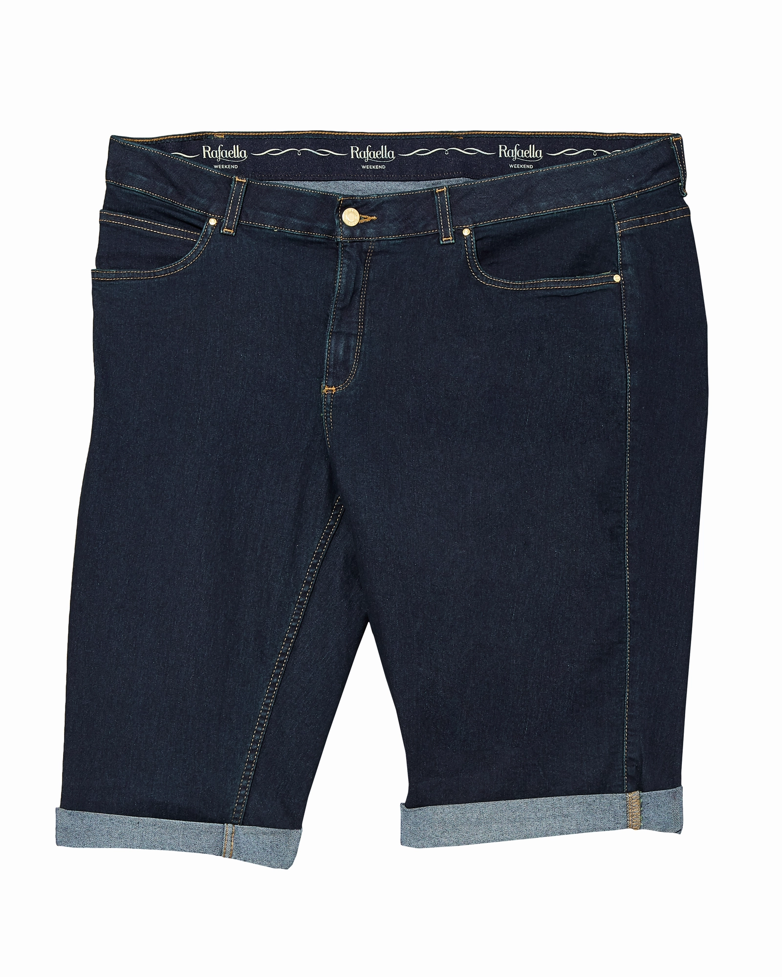 Bradford Cuffed Bermuda Short | Dark Wash High-waisted Daily Musthave