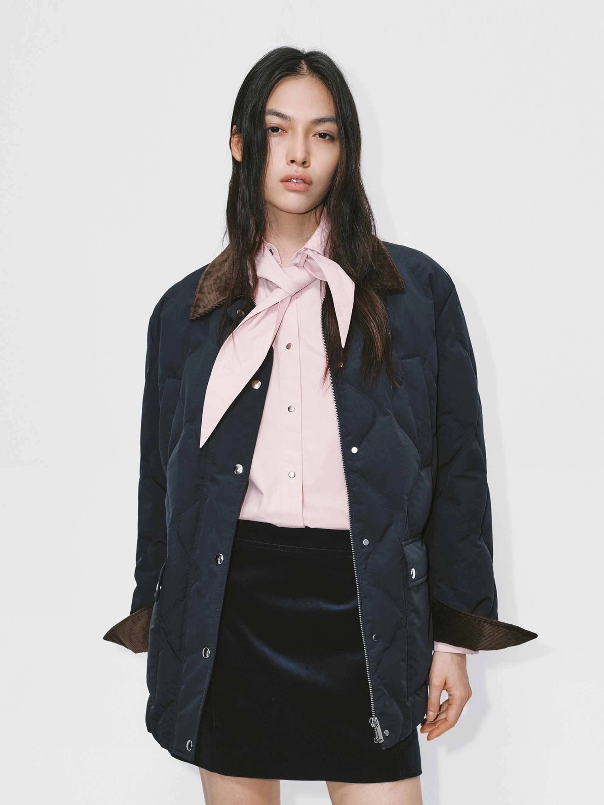 Packable design Fur Collar Down Jacket