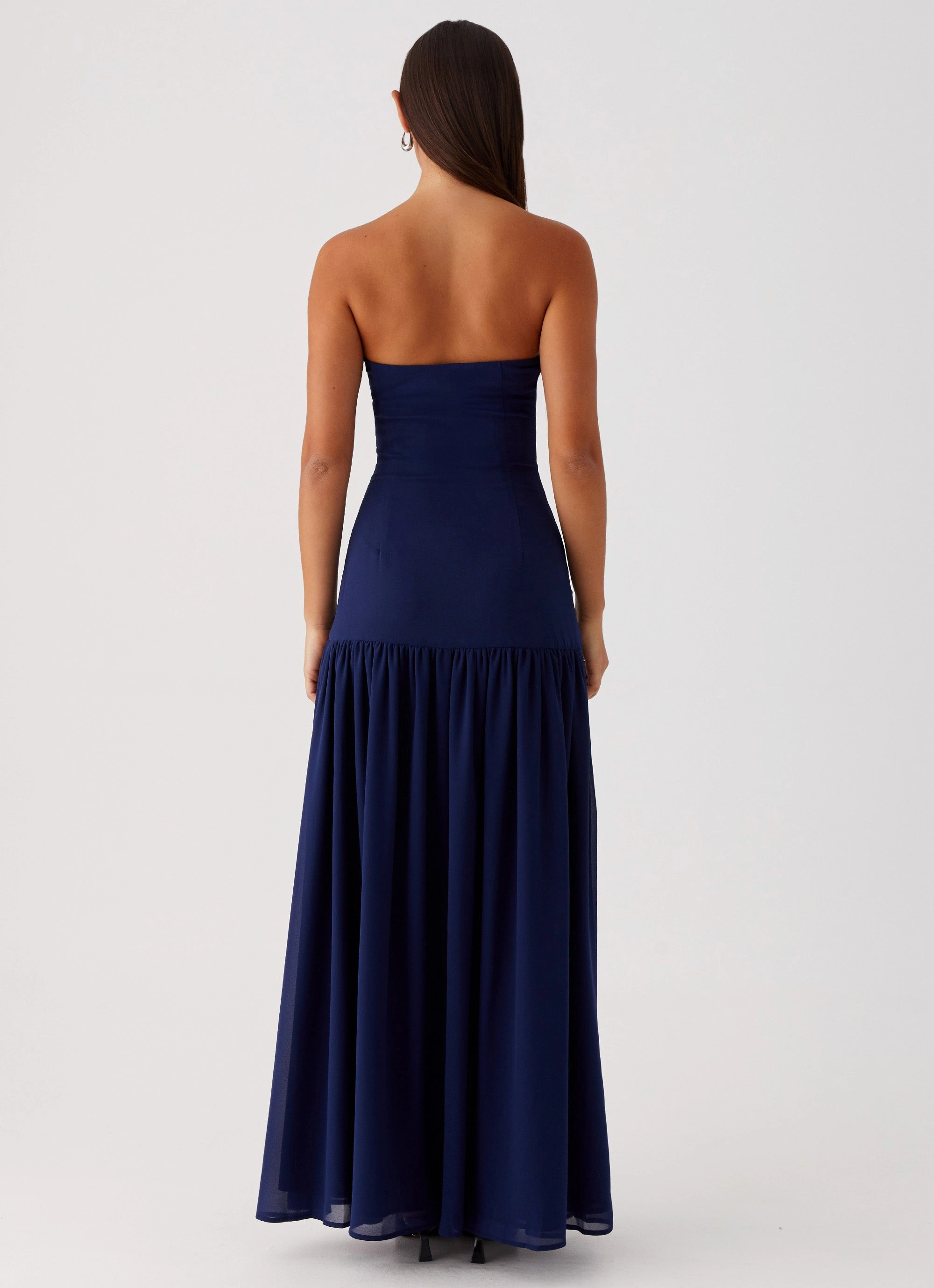 Relax Feel Eden Strapless Maxi Dress - Navy