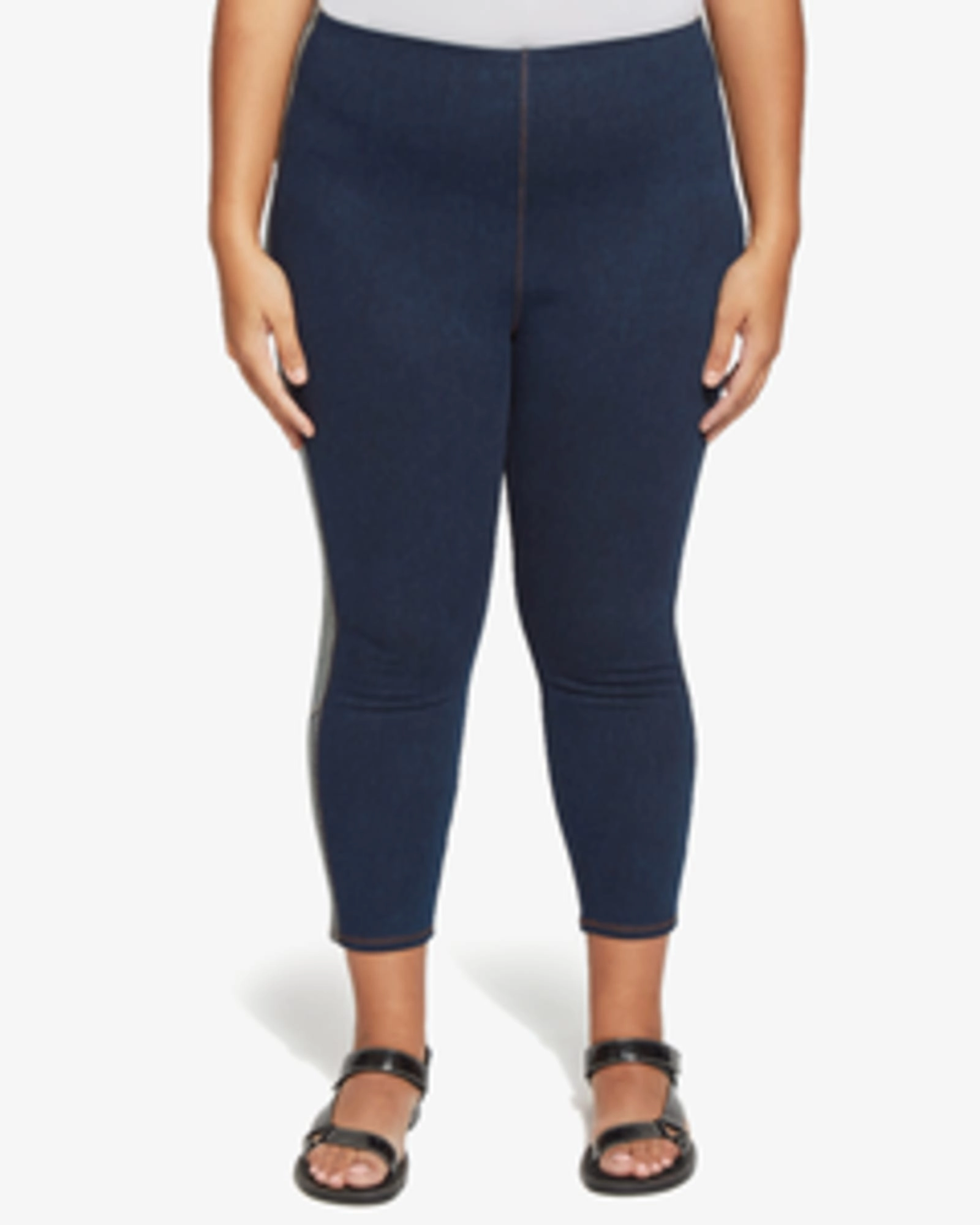 Active Comfort Saturday Crop Legging | Dark Wash