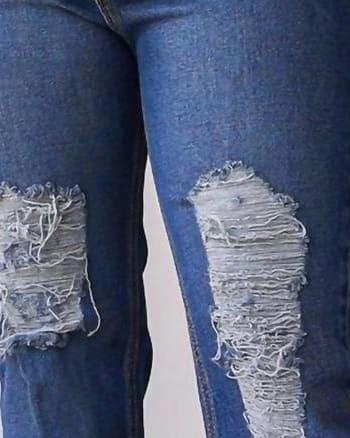 Streetwear Fan Family Style school wear Mid Rise Straight Leg Denim In Medium Wash | Medium Wash