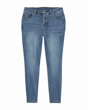 Stagg Mid Rise Ankle Skinny Jean | Medium Wash Go Everywhere Comfy Waist Fit
