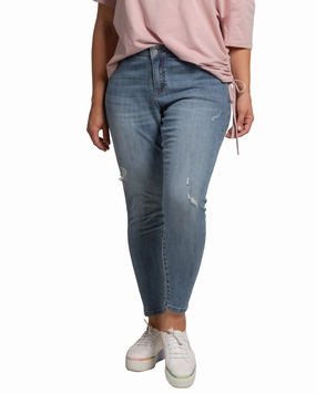 Weekend Warrior Festival Outfit Smooth Comfy Touch Doris Skinny Jeans | 3221TUNDERBL