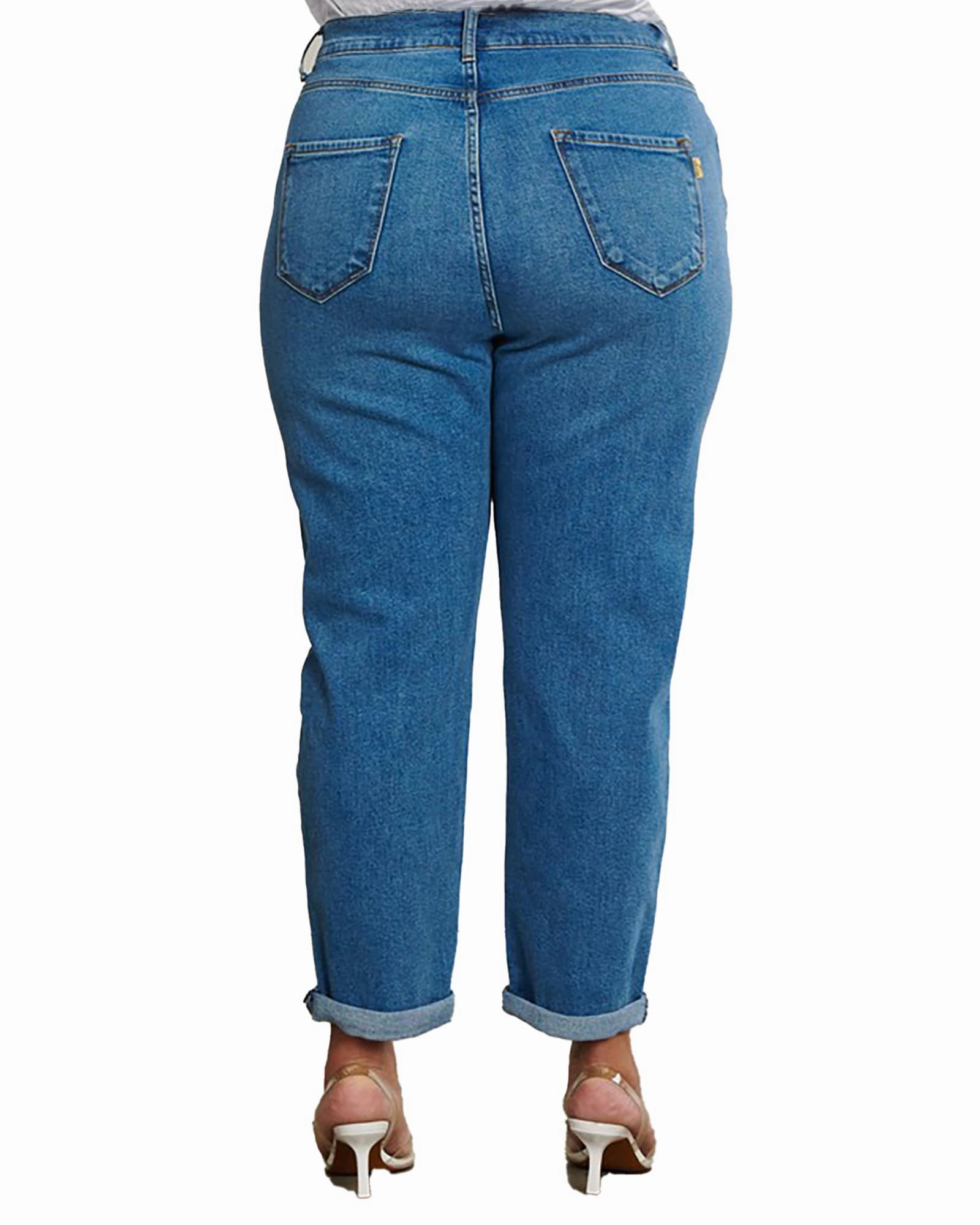 Chill Vibes Spring Attire Edie High-Rise Mom Jeans | Classic Blue