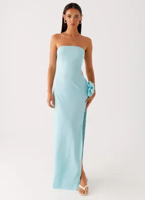 Relaxed work dress Festival-Ready Fenway Strapless Maxi Dress - Mint