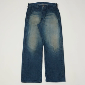 Full Count 1121 'Duke II' Wide Straight Jean - Heavy Wash Affordable Beach Day Lifestyle Ready