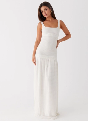 Shine Finish Lyrical Maxi Dress - Ivory