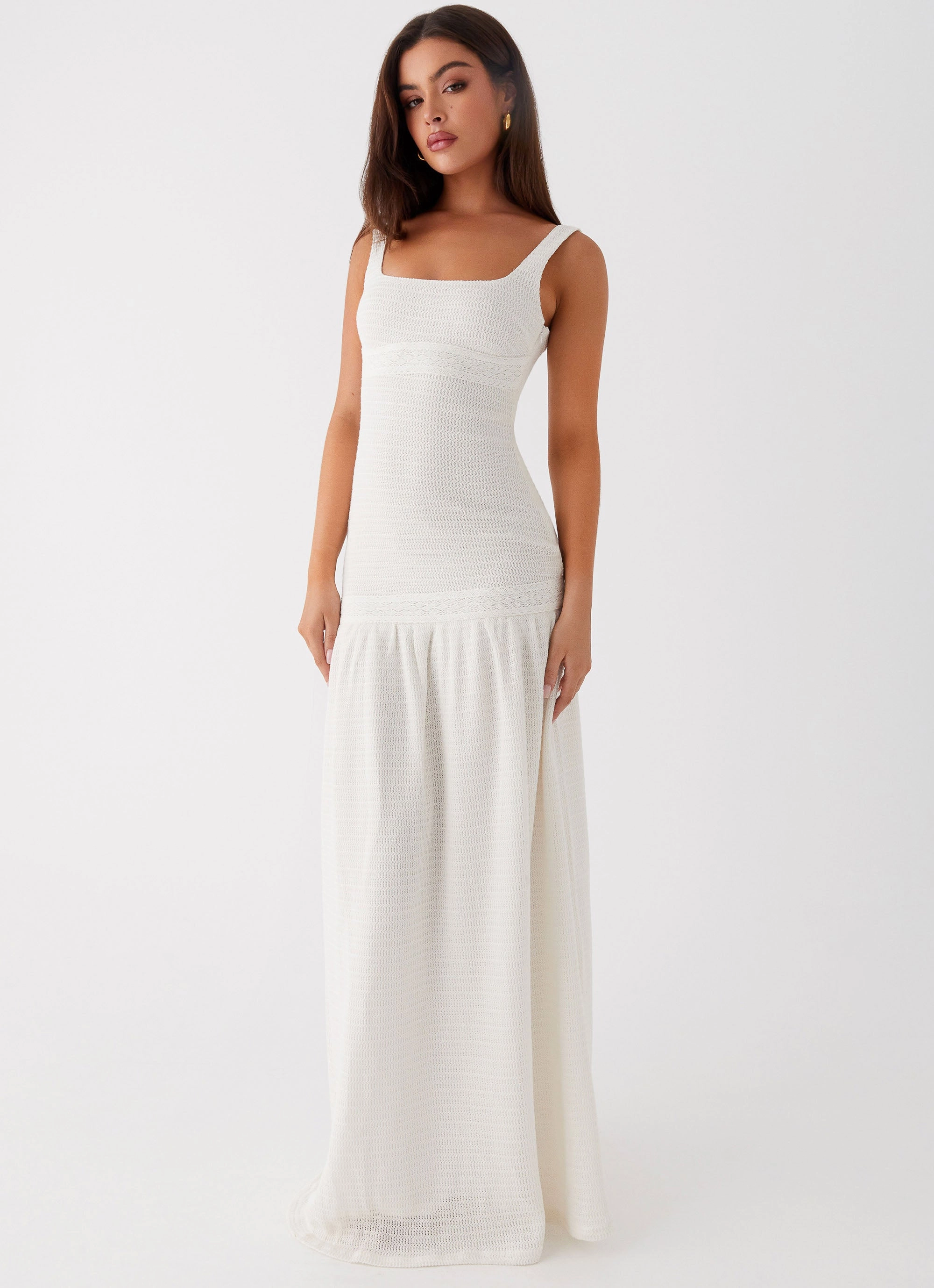 Lyrical Maxi Dress - Ivory SeamlessConstruction