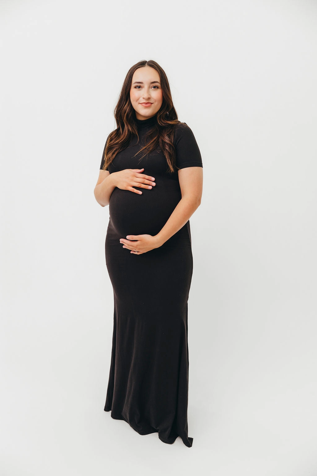 Polished Finish Ellis Maxi Dress in Black - Bump Friendly *Final-Sale*