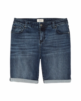 Emerson Rolled Cuff Bermuda Shorts | Medium Wash Style Upgrade Weekend Getaway Trend Setter