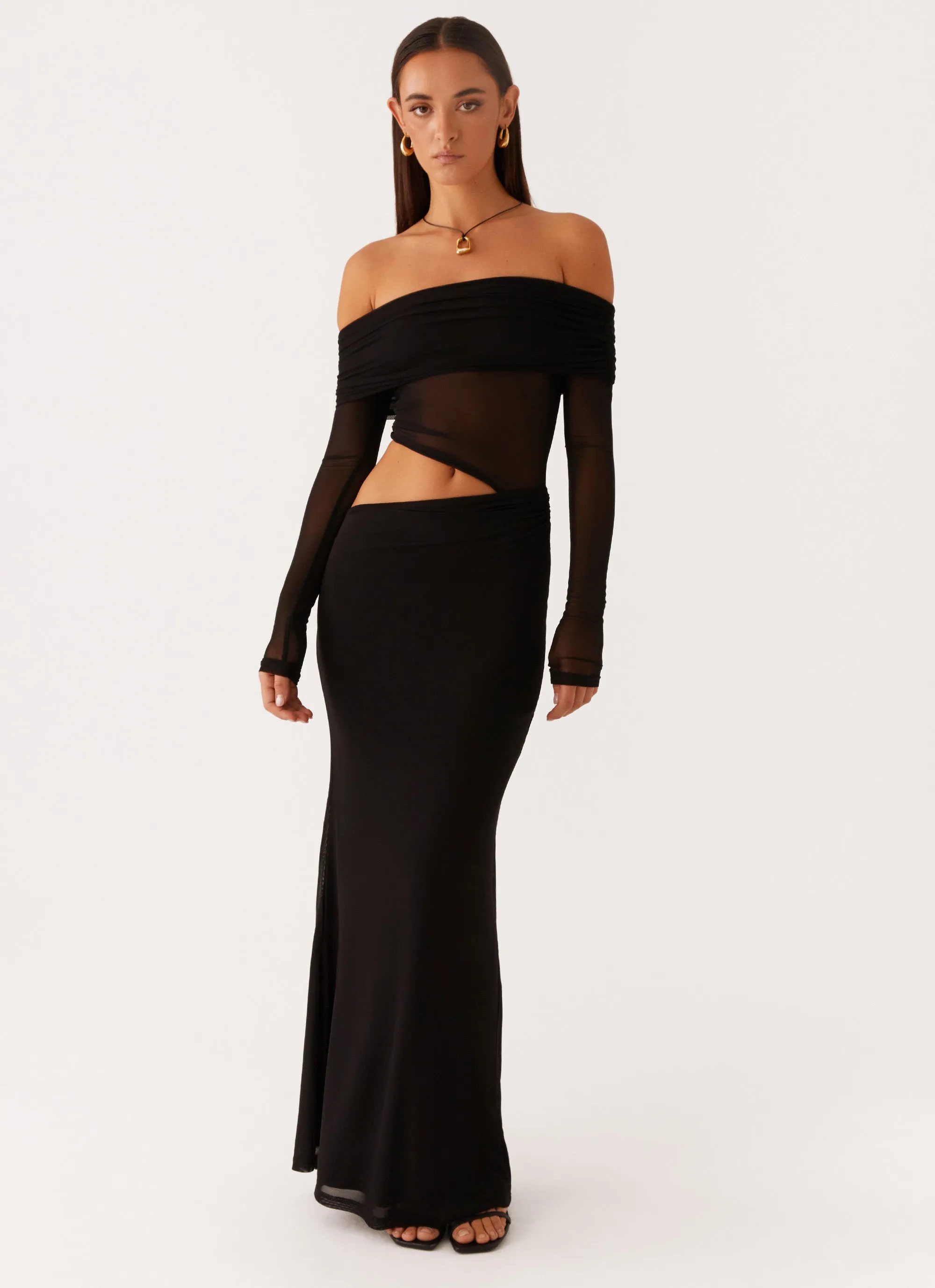Emery Maxi Dress - Black All weather