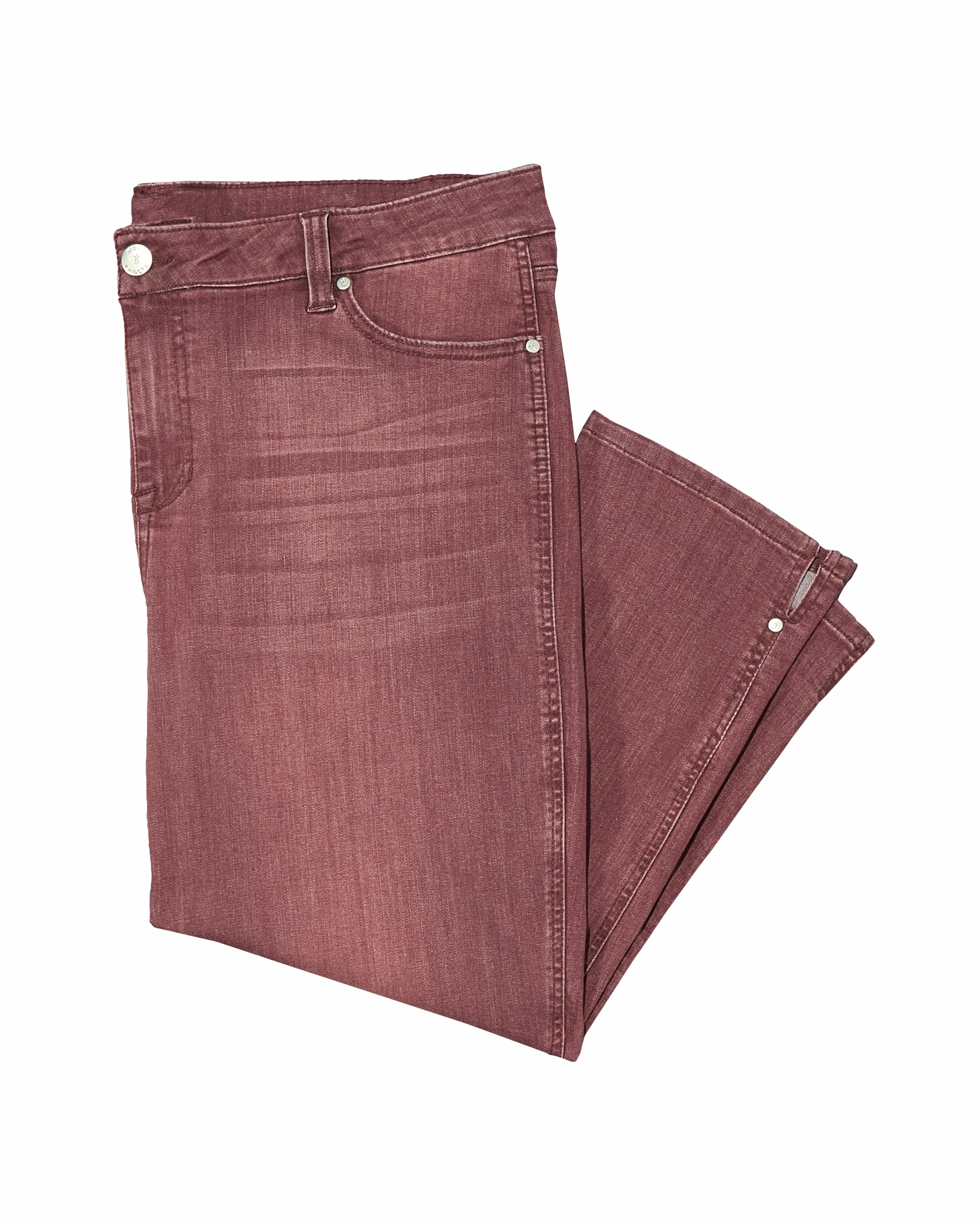 Date Night Sustainable Empire Capri with Side Slit and Rivet Detail | Purple