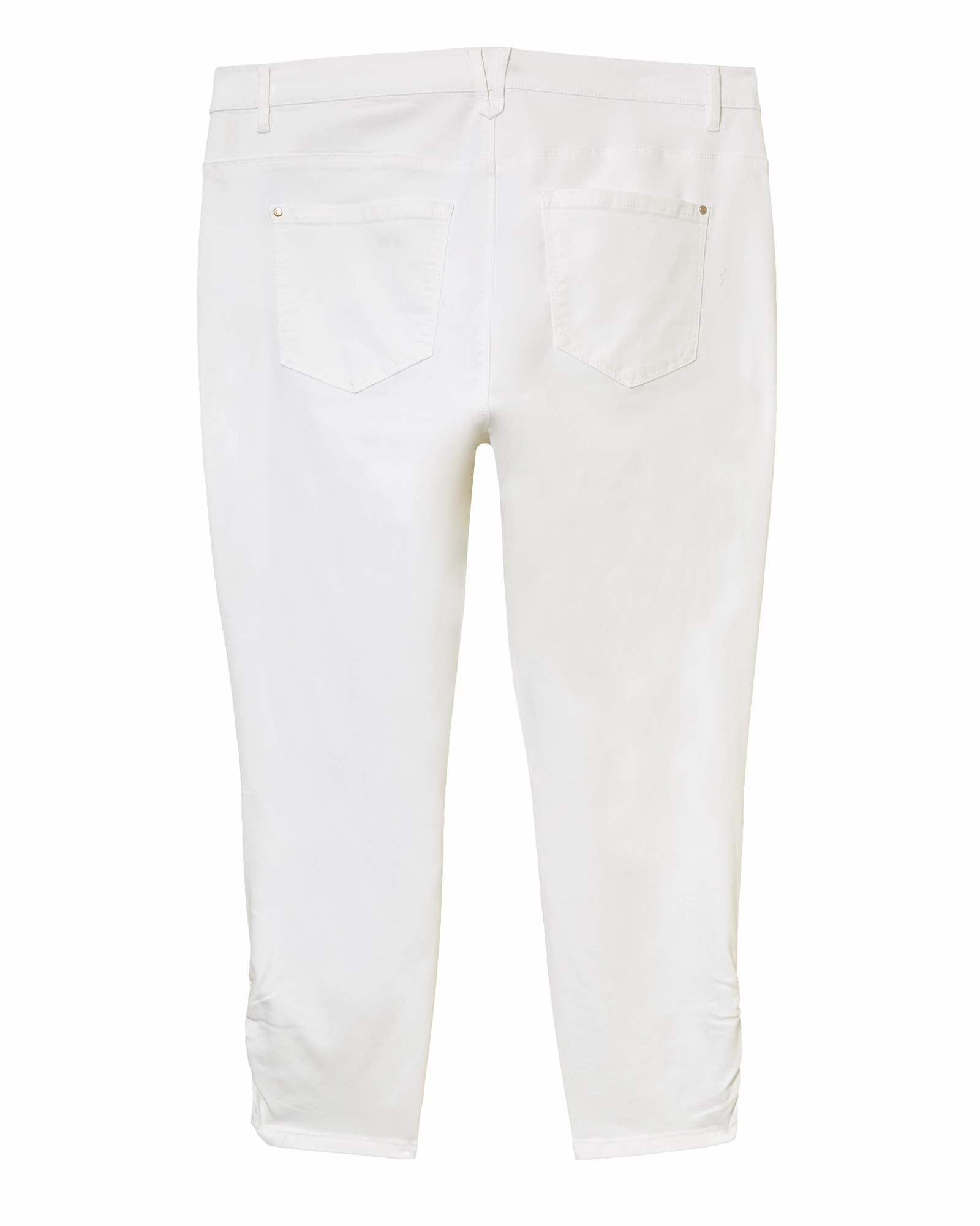 Tieman Skinny with Ruching | White Bootcut style