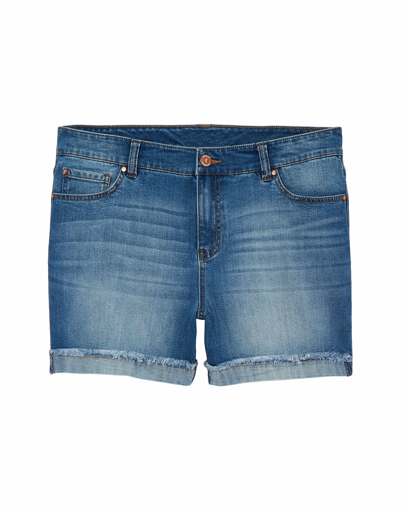 Comfy Design Style Effortless Look Corso Flip Hem Short | Medium Wash