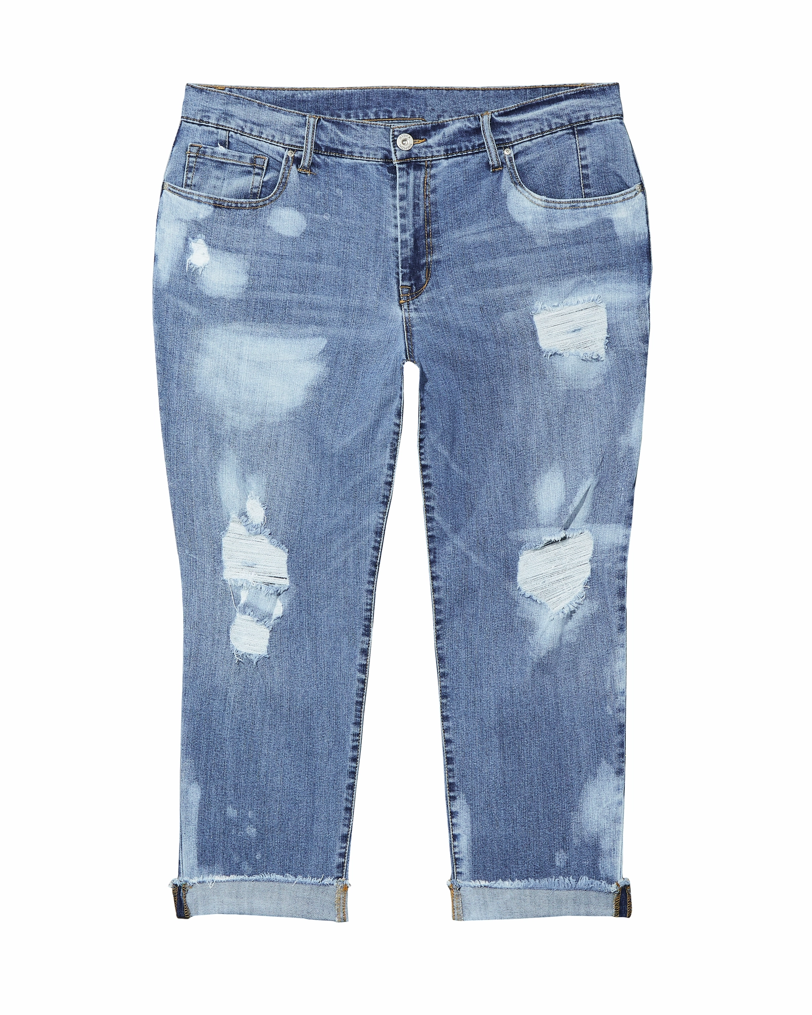 Effortless Style Kenmare Distressed Boyfriend Jean | Light Wash
