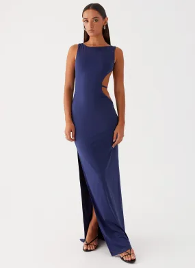 Flattering bodycon dress Sutton Maxi Dress - Navy