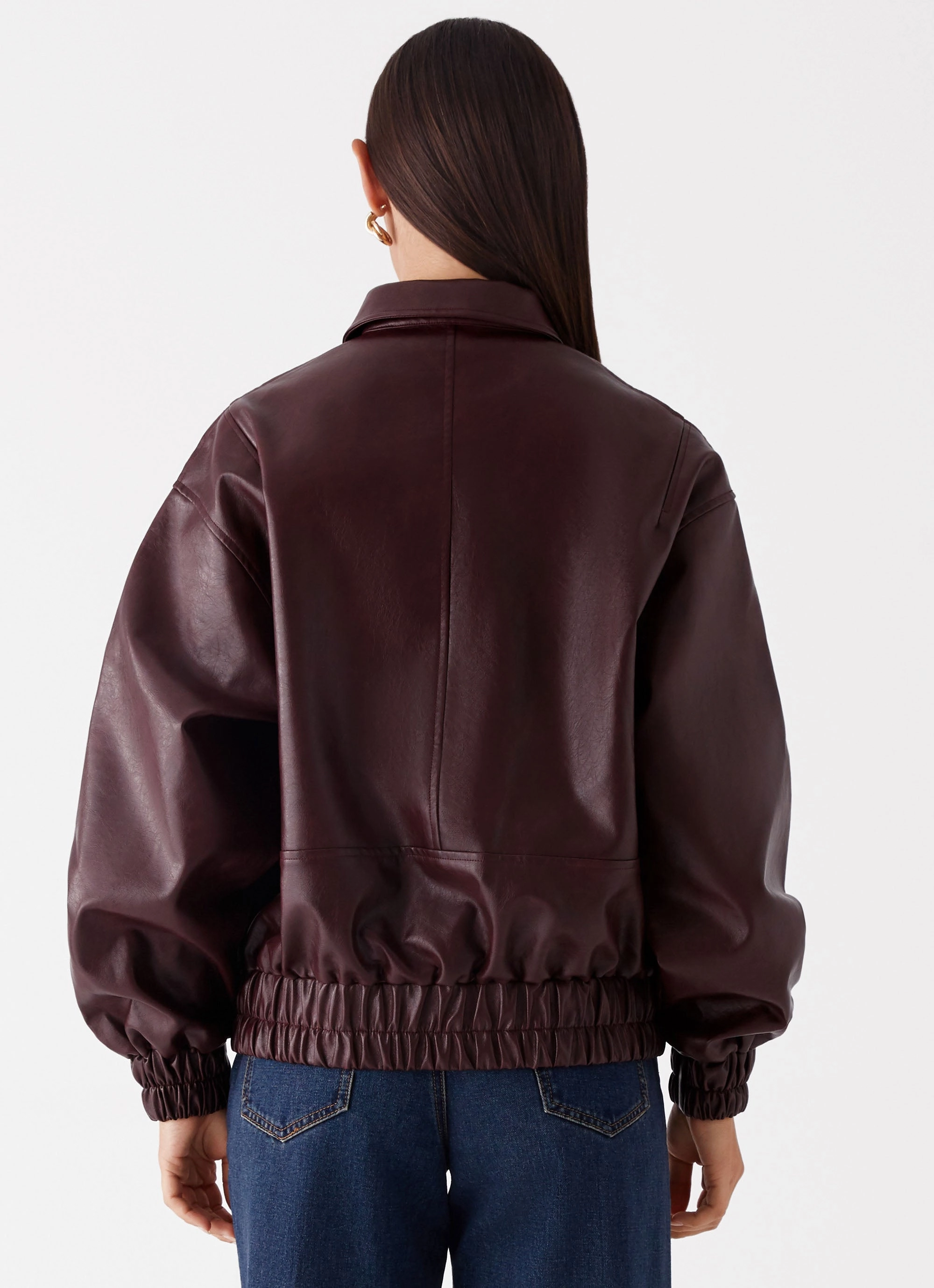 Holland Bomber Jacket - Wine suitable for indoor activities Essential Warmth