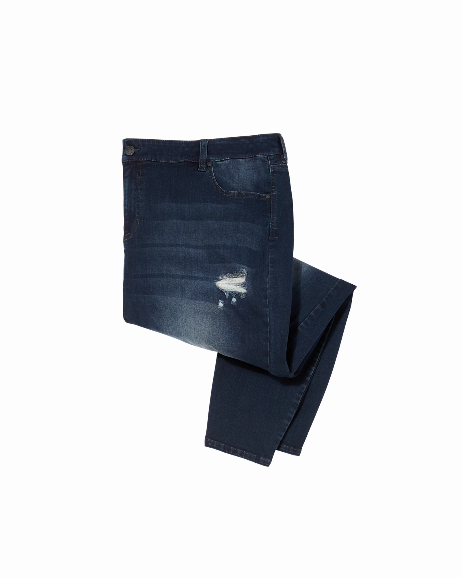 Thompson Ankle Skinny Jean | Dark Wash Work Ready Lightweight Textured Wardrobe Staple