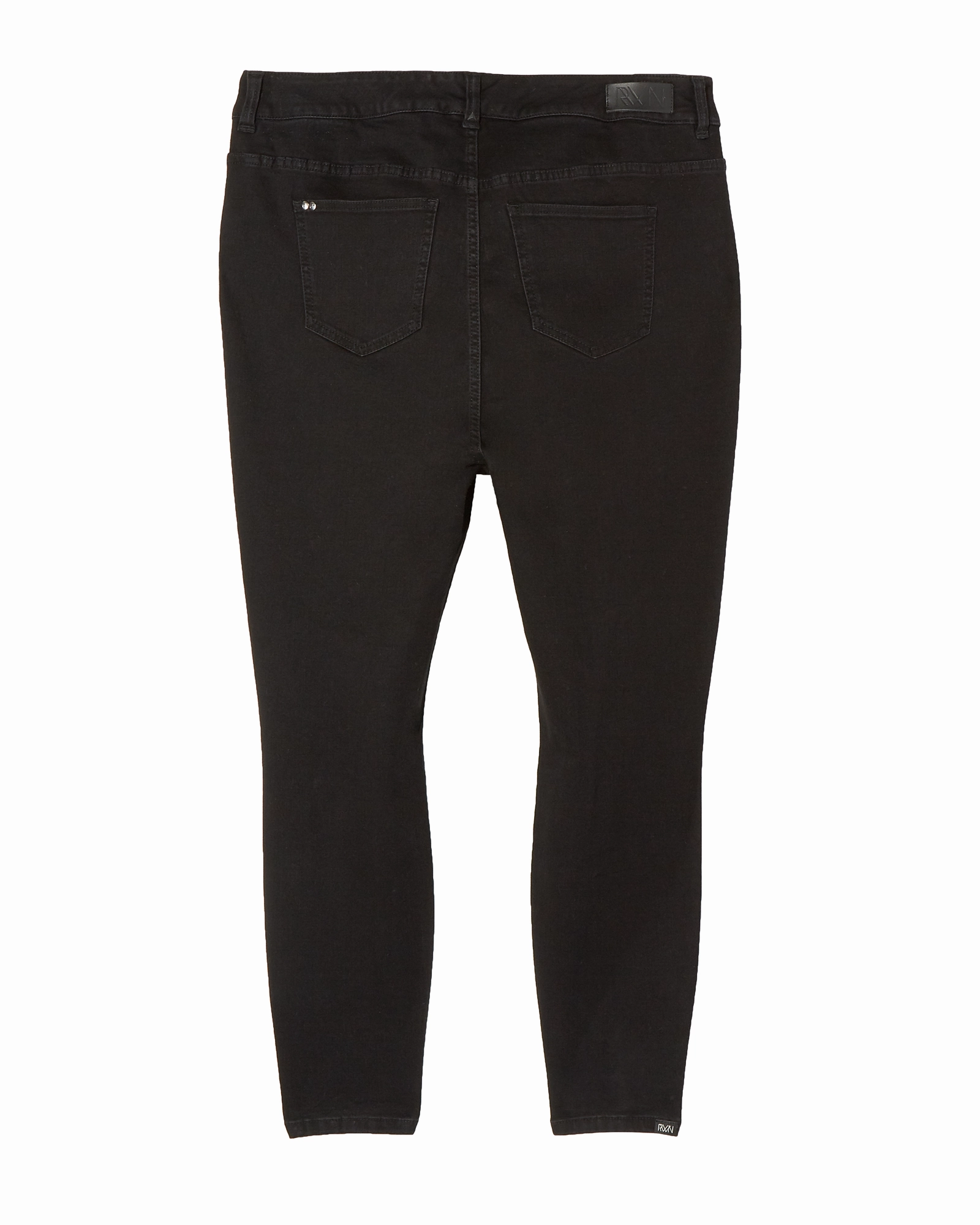 Shopping Day Street Fashion Textured Thermal Regulating Fabric Baxter High Rise Destructed Ankle Skinny | Black