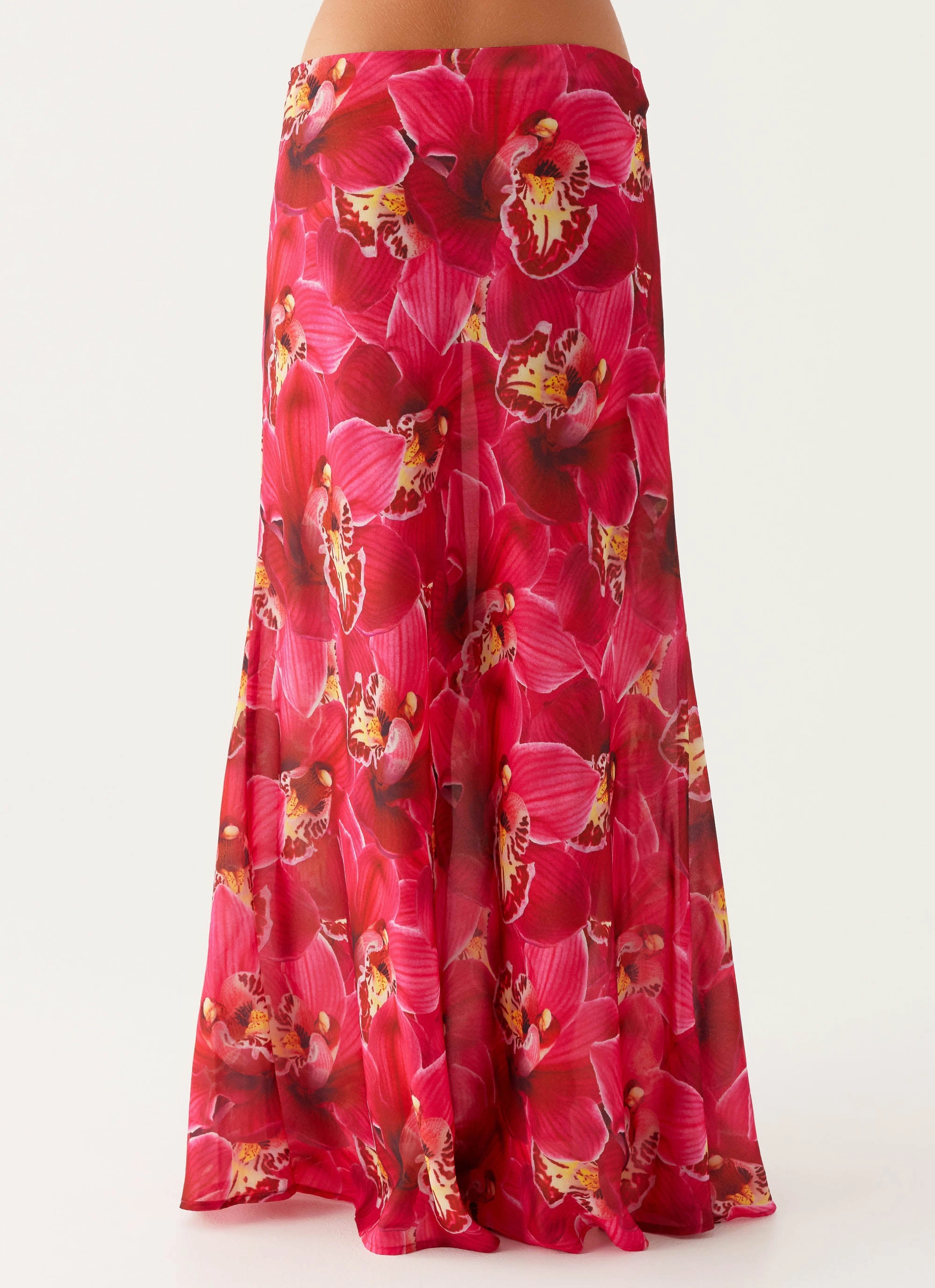 Ashley Maxi Skirt - Orchid Pink Soft Mood Tonal Look