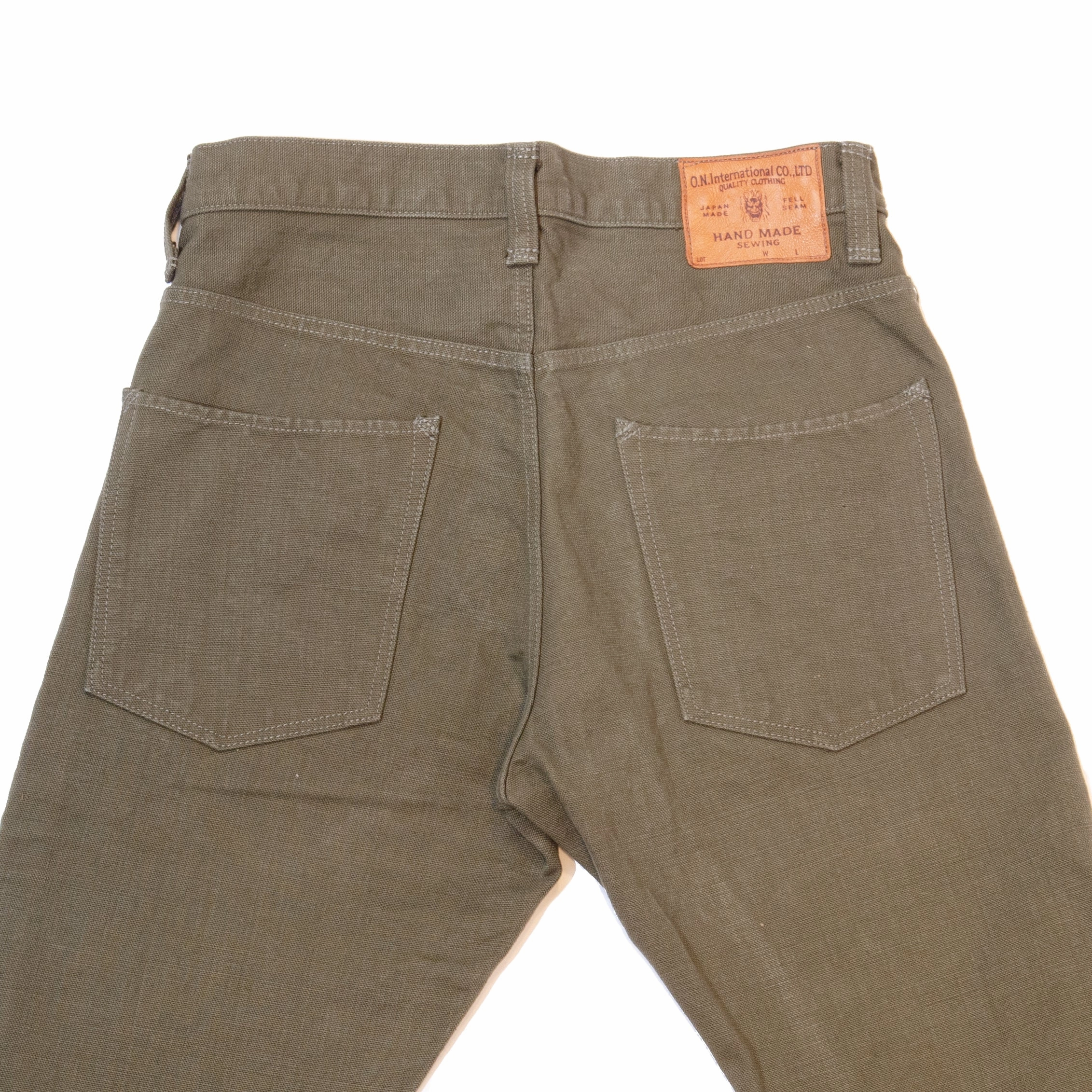 Neutral Fit Piece ONI Denim 932HM-HOX Handmade Regular Tapered Jean - Olive One Wash