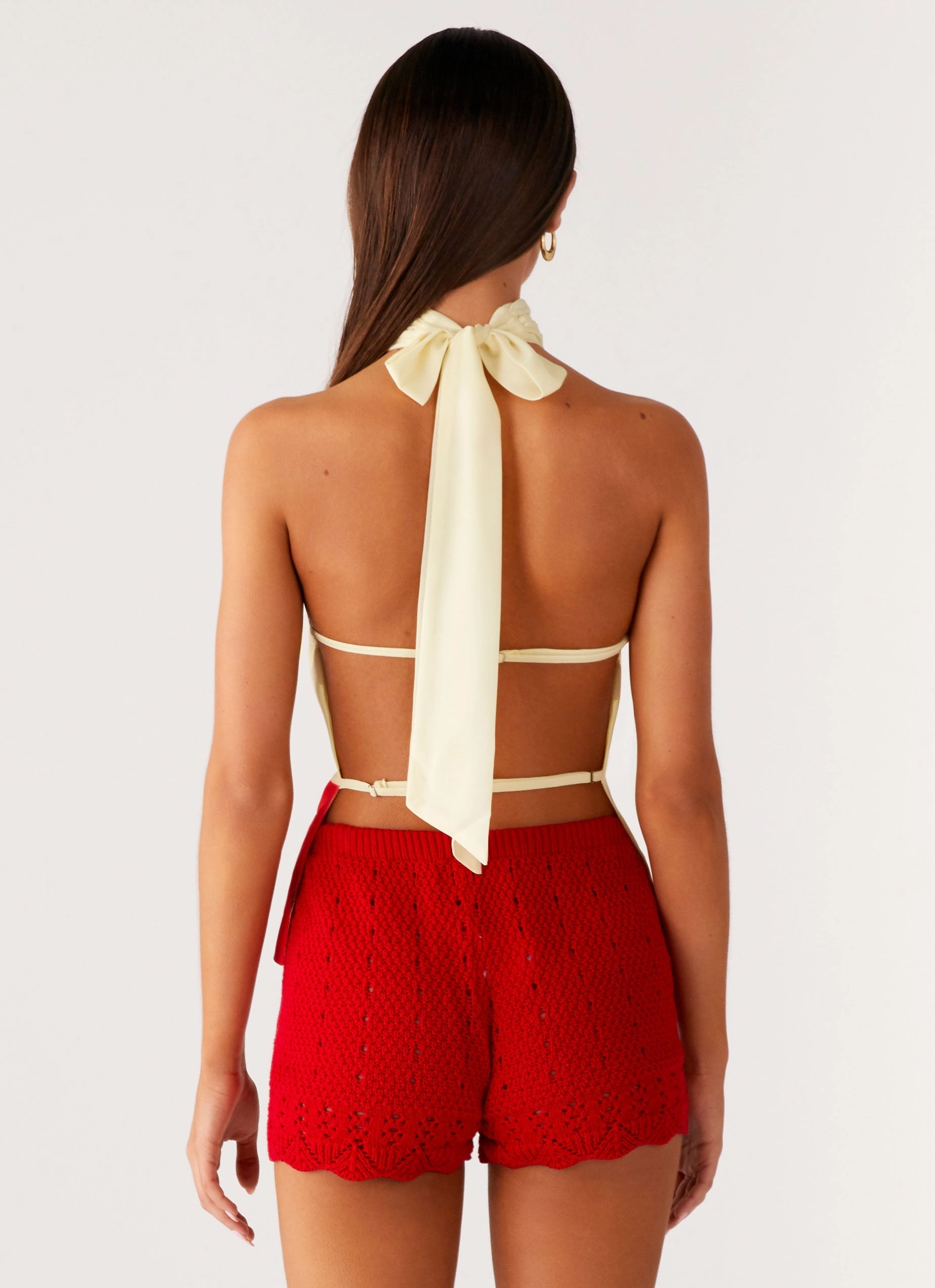 Felicity Halter Top - Scarlet Floral width Lightweight Thermal Insulation