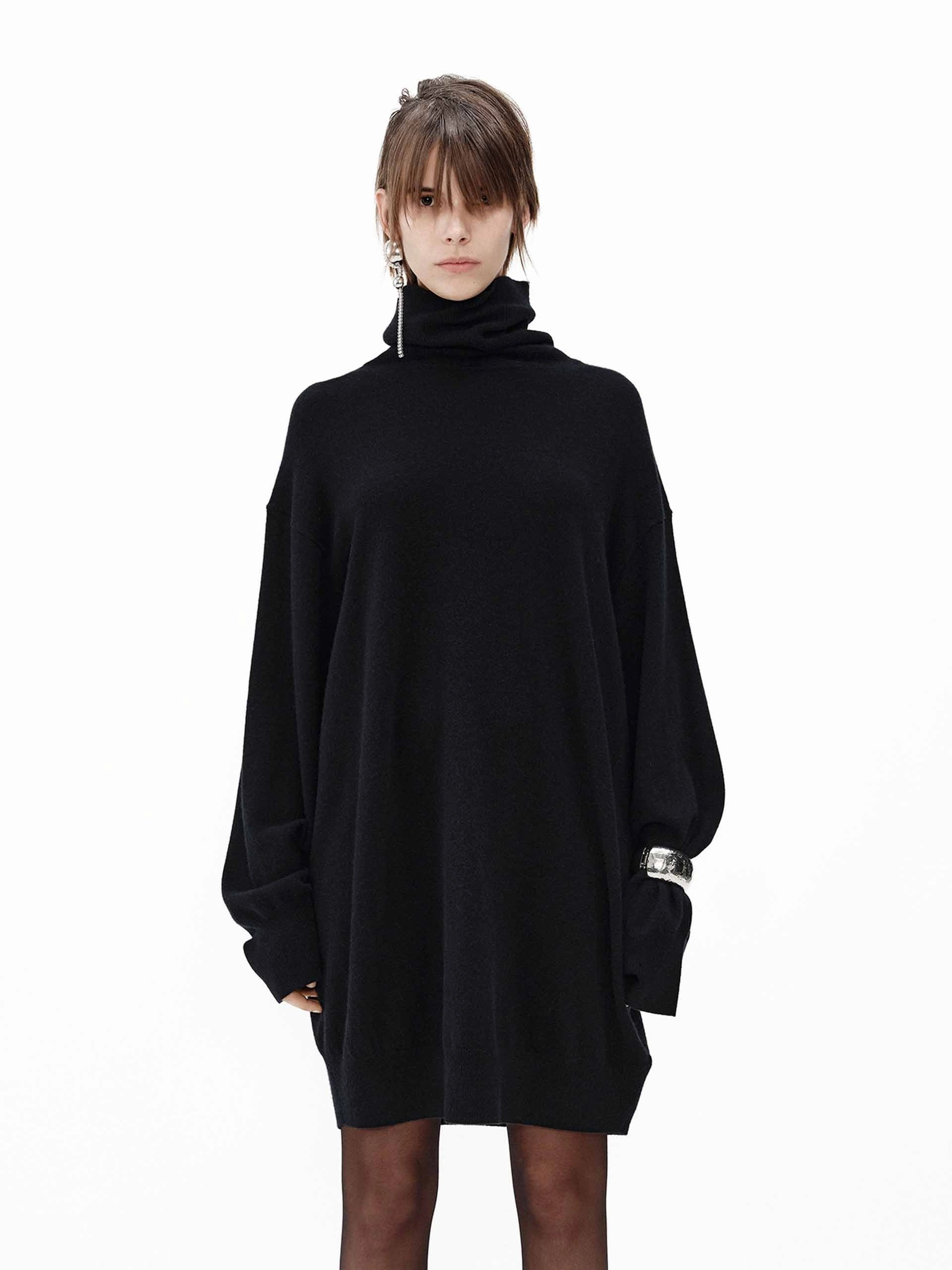 Turtleneck Mini Dress Light Blend