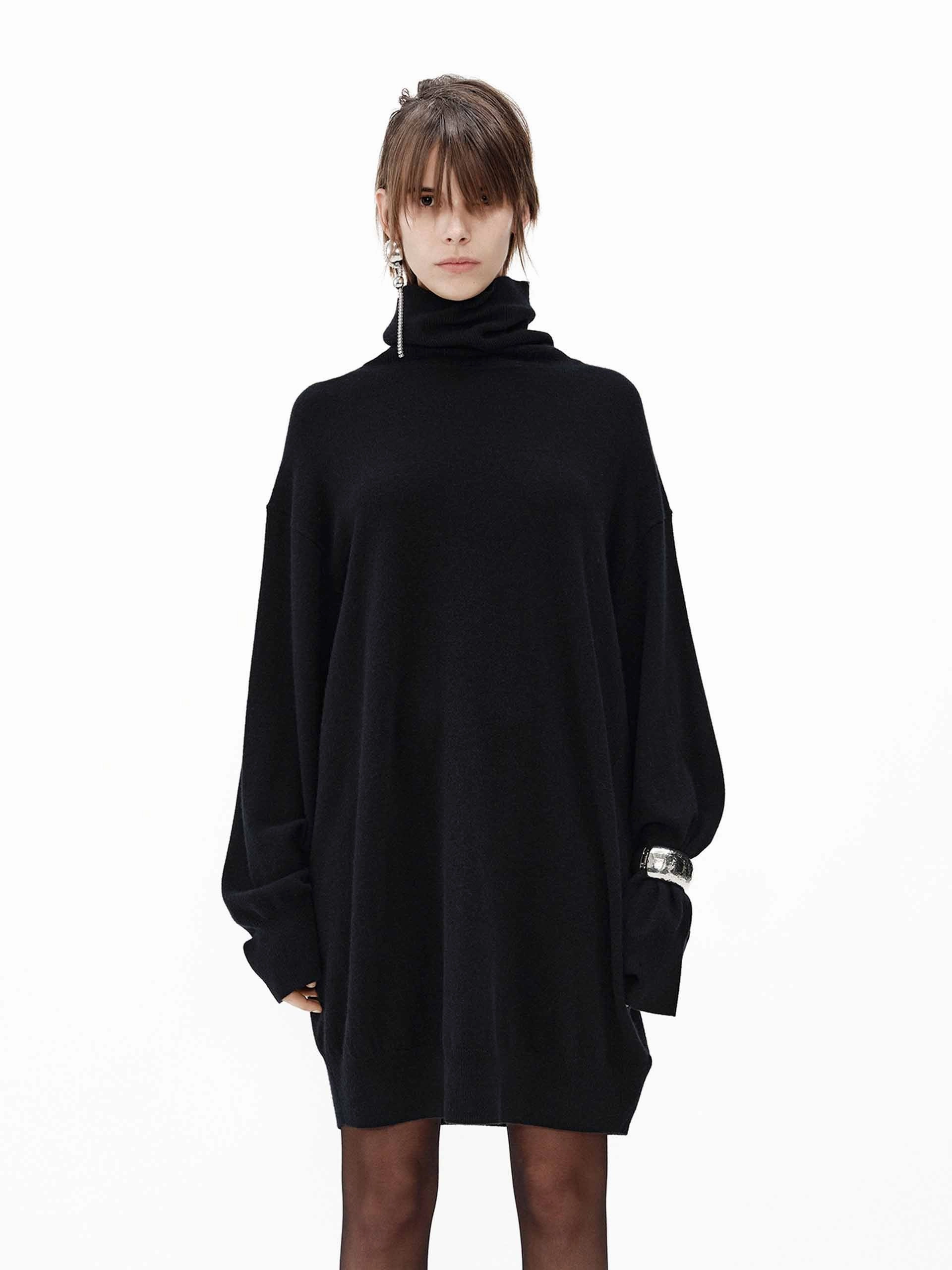 Turtleneck Mini Dress Fashion Daily