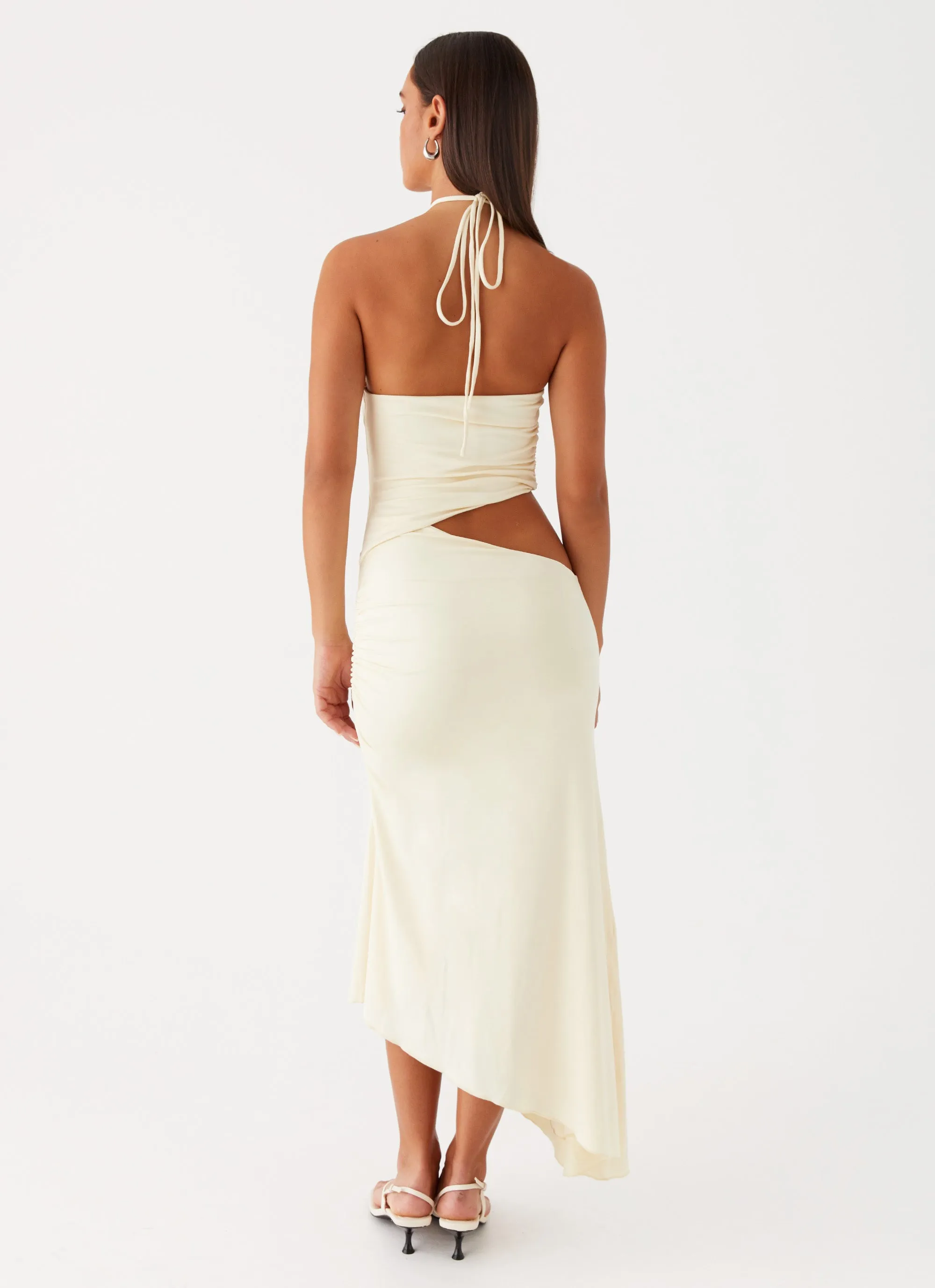 Jewel Tones Zip-Closure Tasha Maxi Dress - Lemon