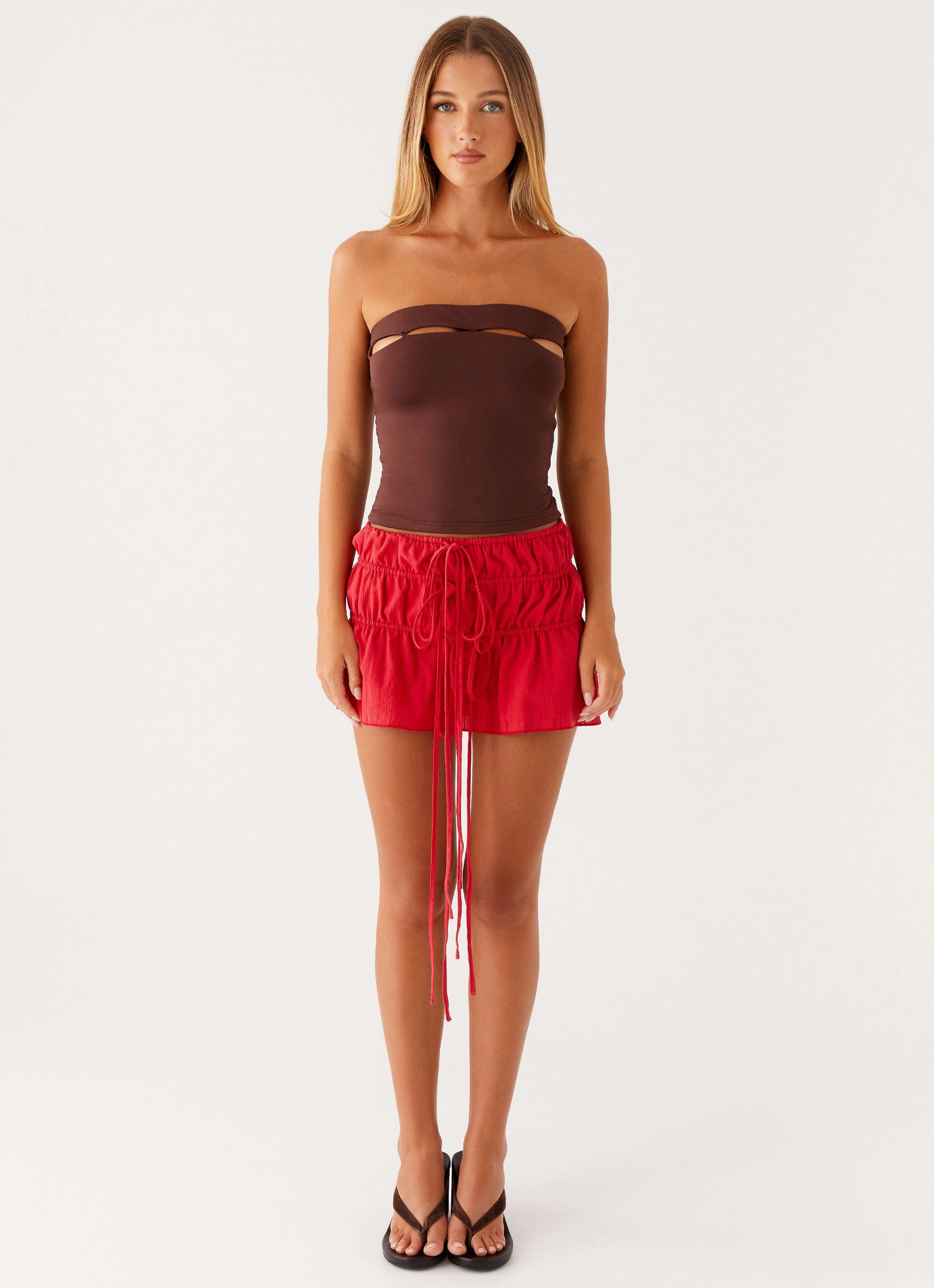 Desert - suitable Fia Tube Top - Chocolate