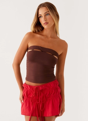 individual use Fia Tube Top - Chocolate