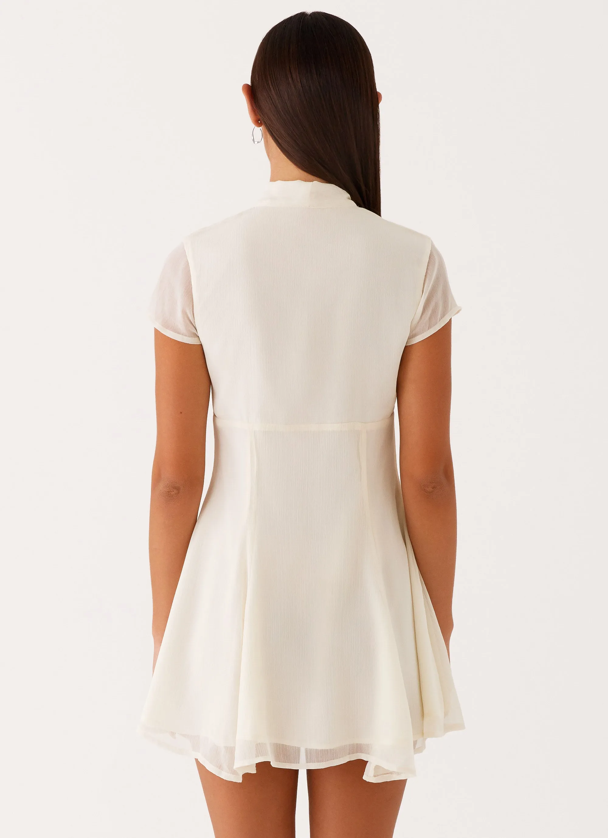 Minimal Cut Karling Mini Dress - Ivory