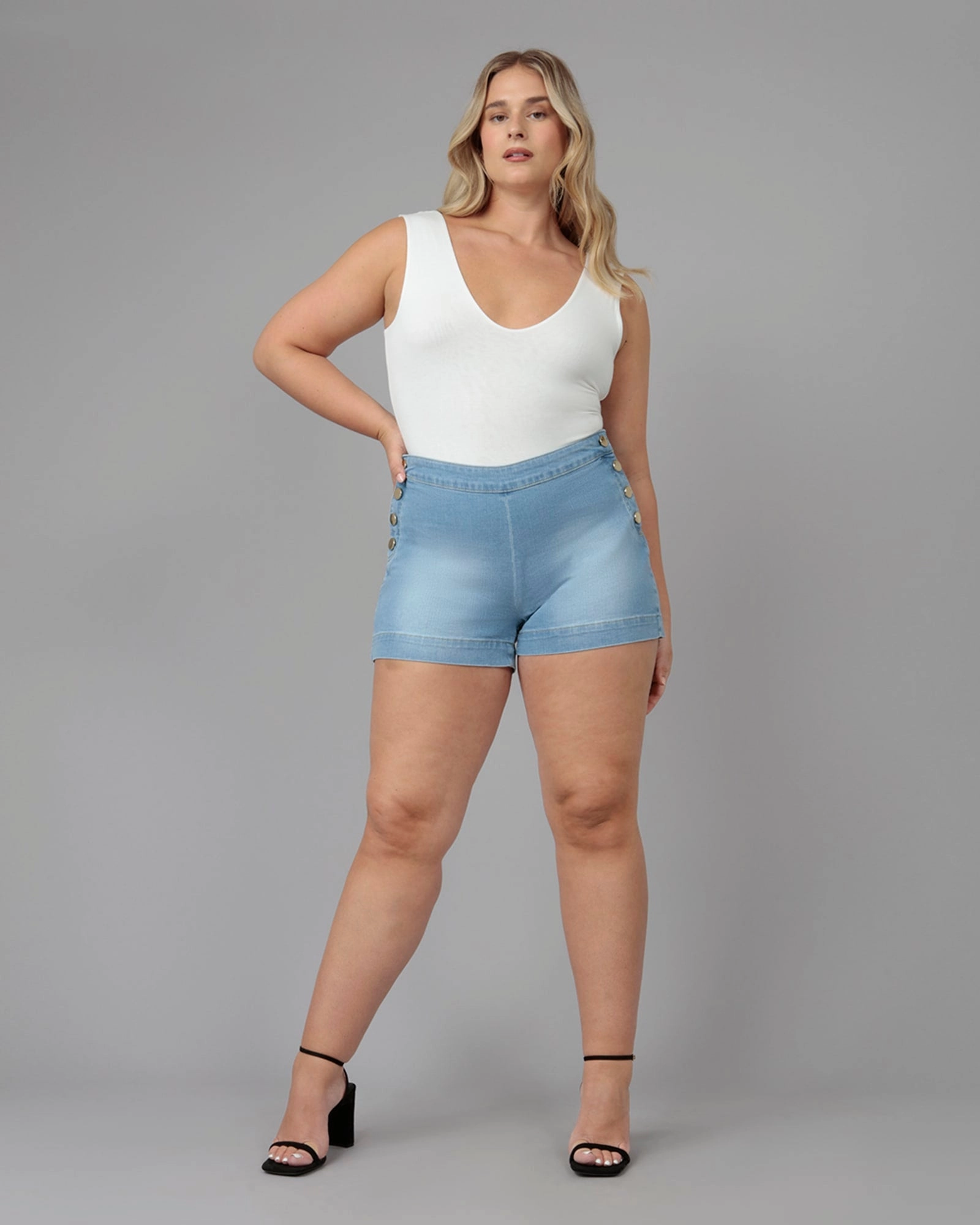 Brunch Outfit Classic Wear Luxury Family Style Urban Explorer Youth Style Women's LIANA-CS High Rise Shorts | Clear Sky