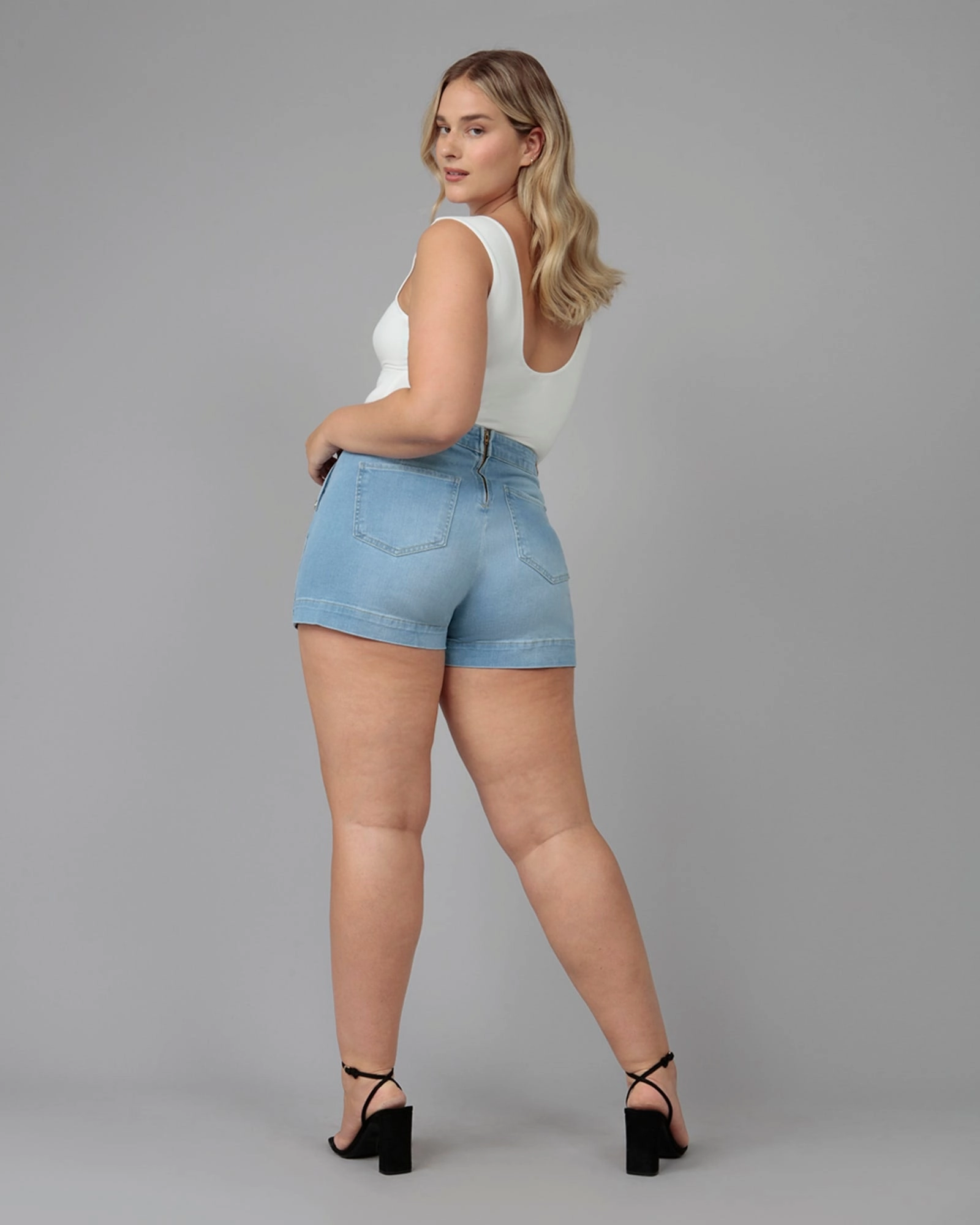 Fashion Daily Women's LIANA-CS High Rise Shorts | Clear Sky