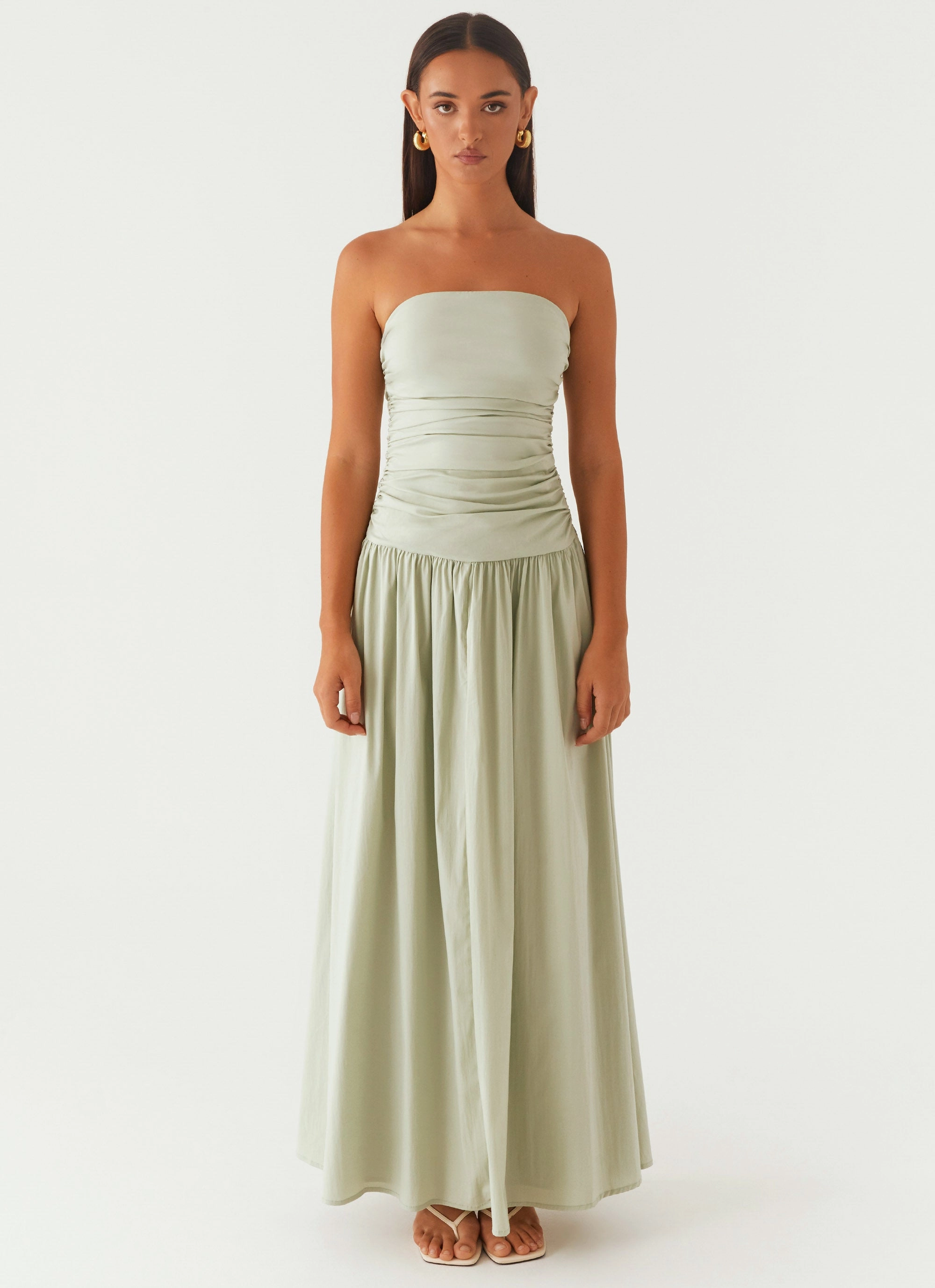 Basic Mood Carmel Maxi Dress - Sage