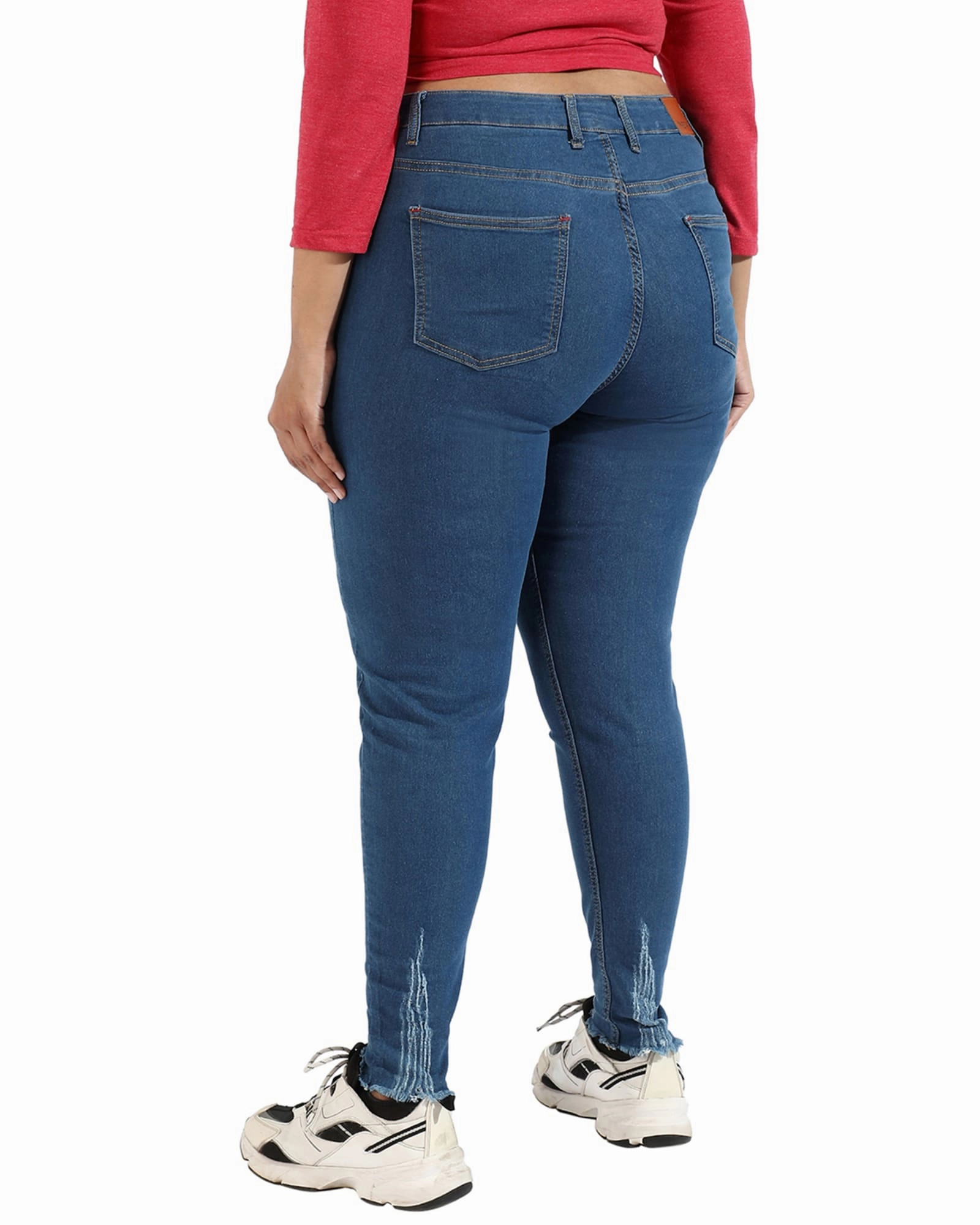 Women Solid Blue Skinny Fit Denim Jeans | Royal Blue Style Friendly