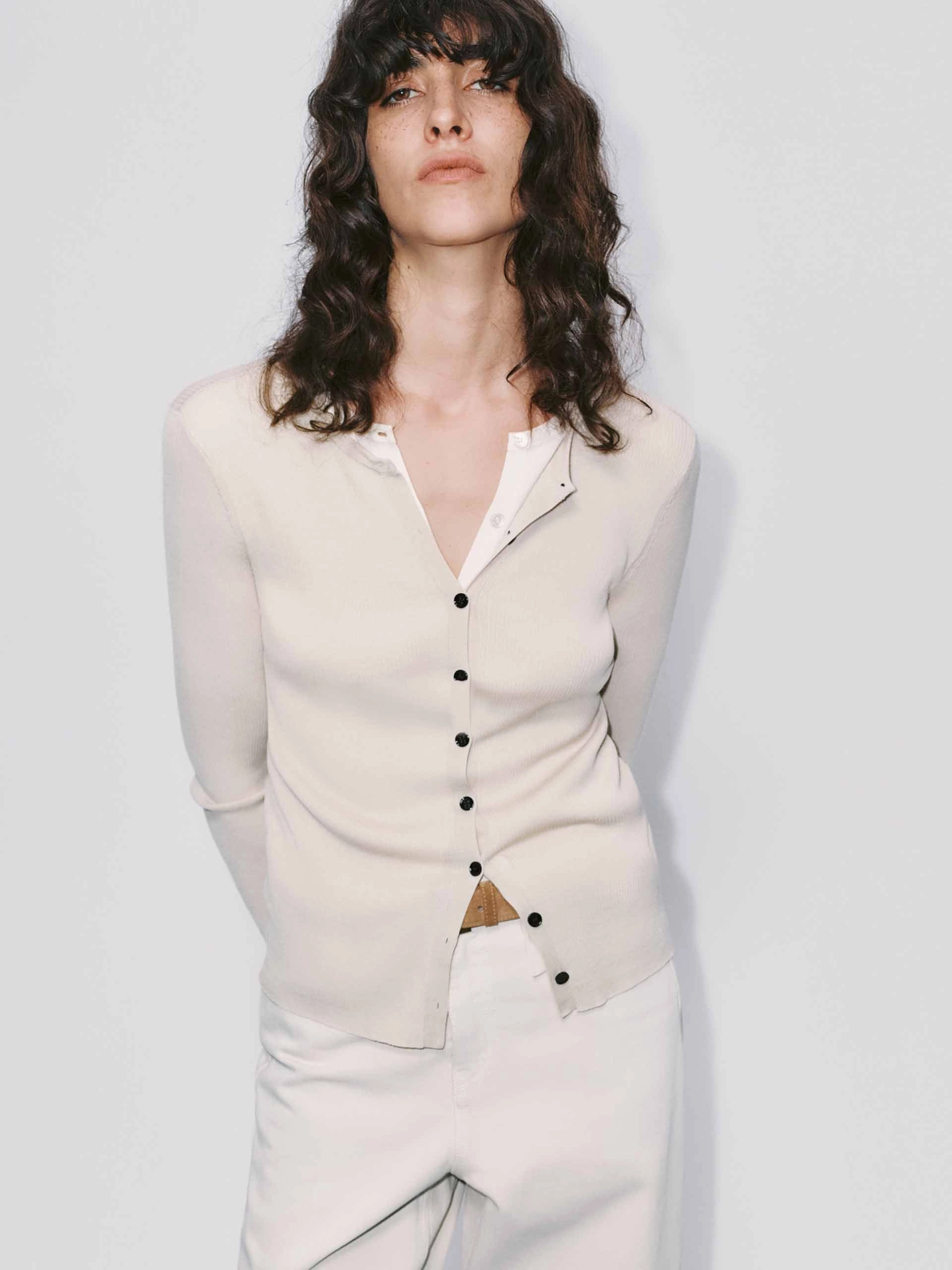 Wardrobe Classic Go-To Look Fitted Layered Wool Cardigan