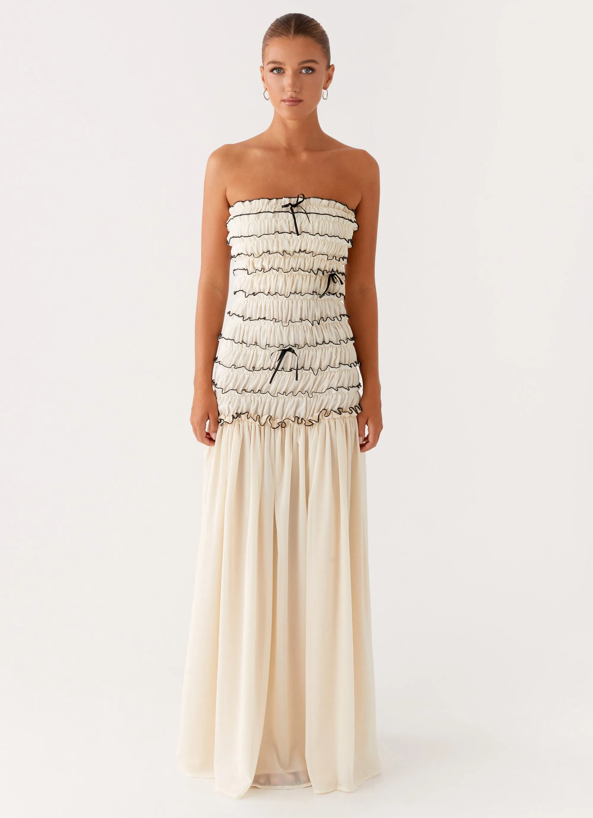Elegant Look Chill Fashion Zariah Maxi Dress - Ivory