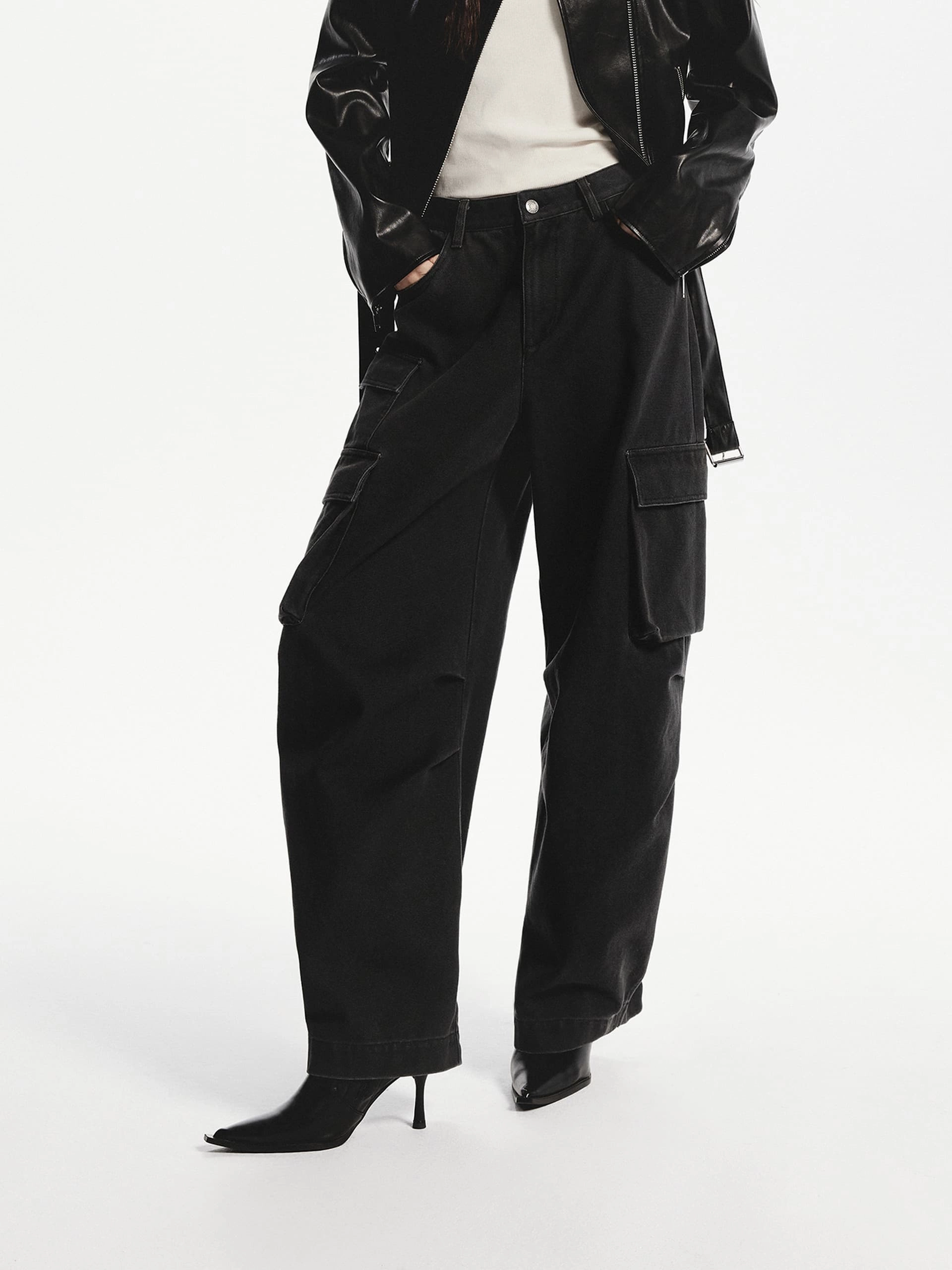 Barrel Leg Cargo Pants FlexibleKnees