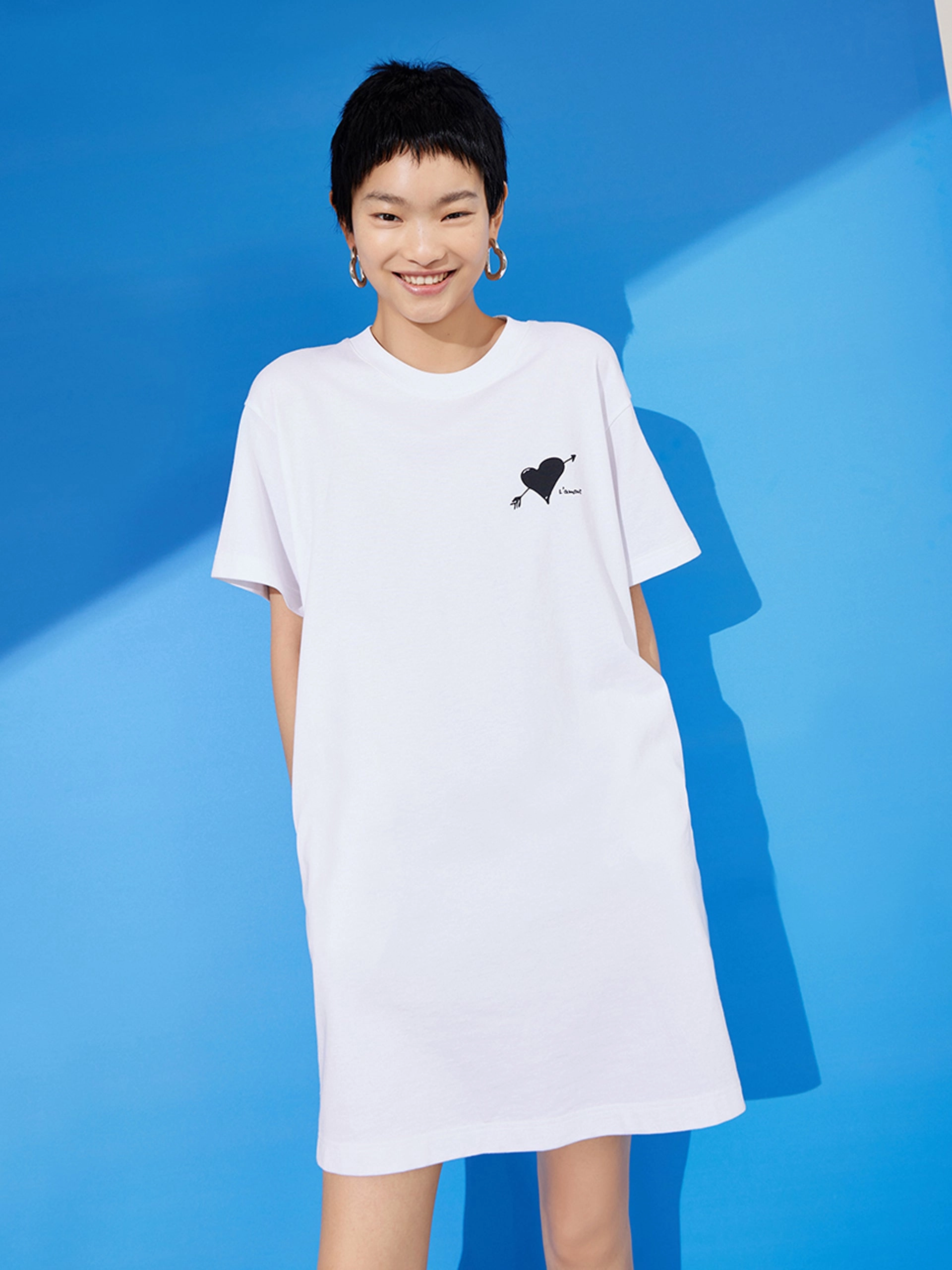 Organic-Fabric Cutout Sweetheart Back Dress