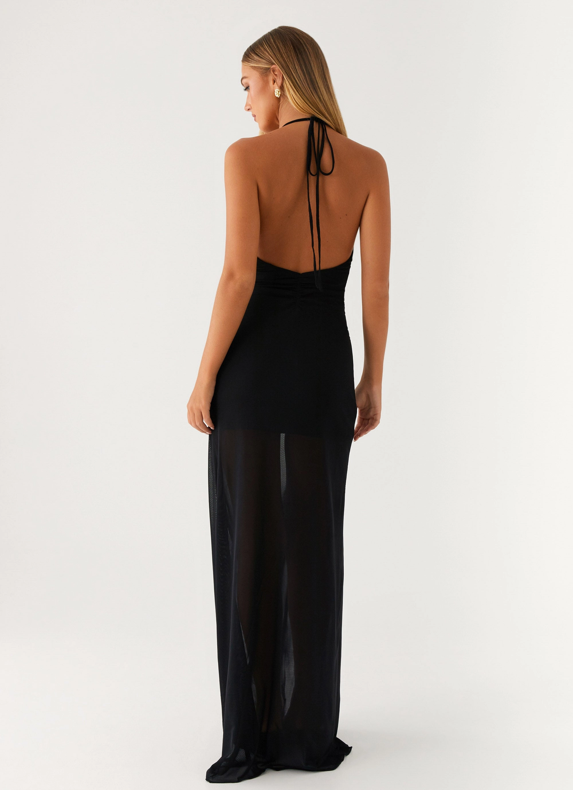 Work or Casual Louvre Maxi Dress - Black