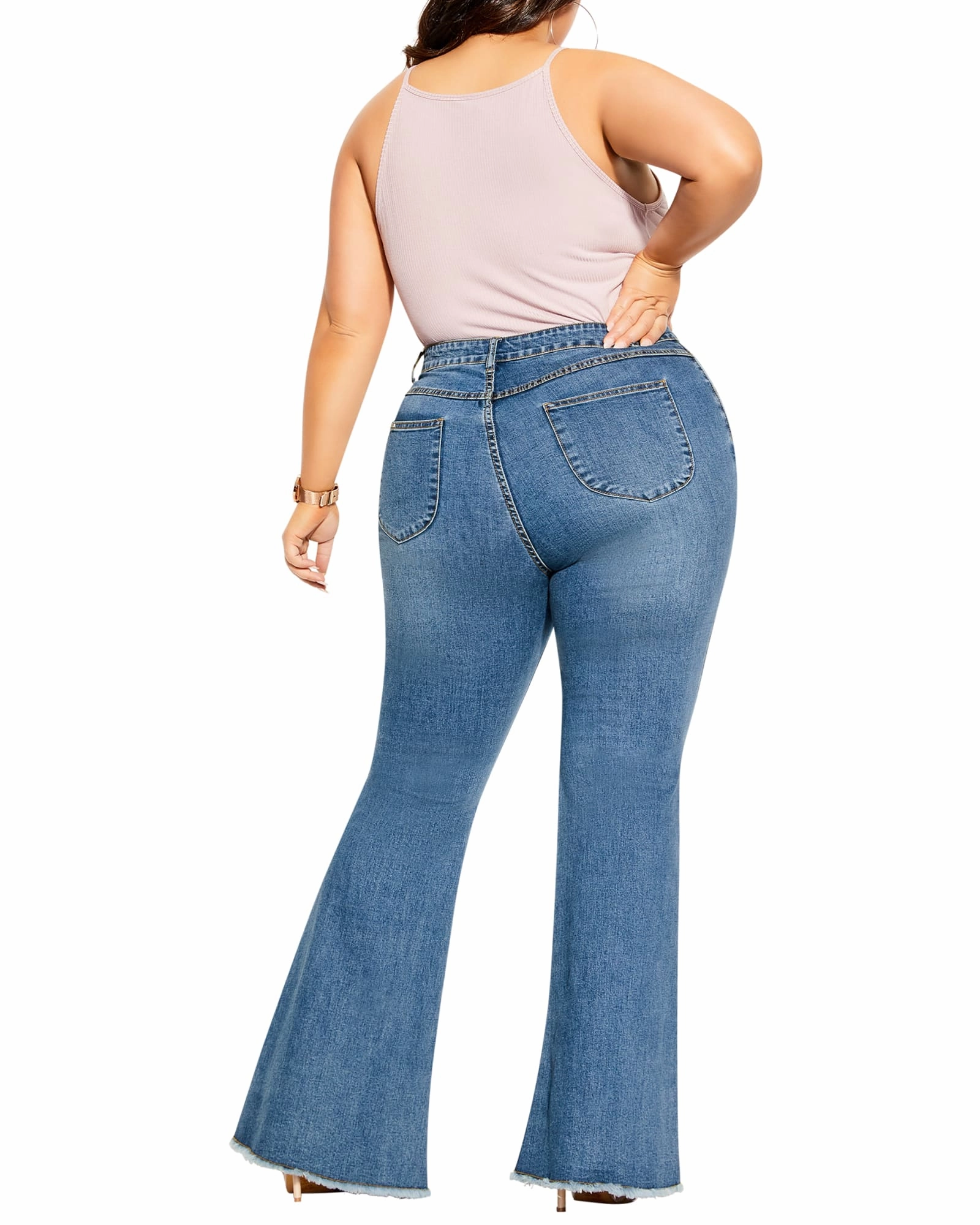 Juliette Classic Flare Jean | Light Wash Relaxed Tailoring Comfortable Waistband